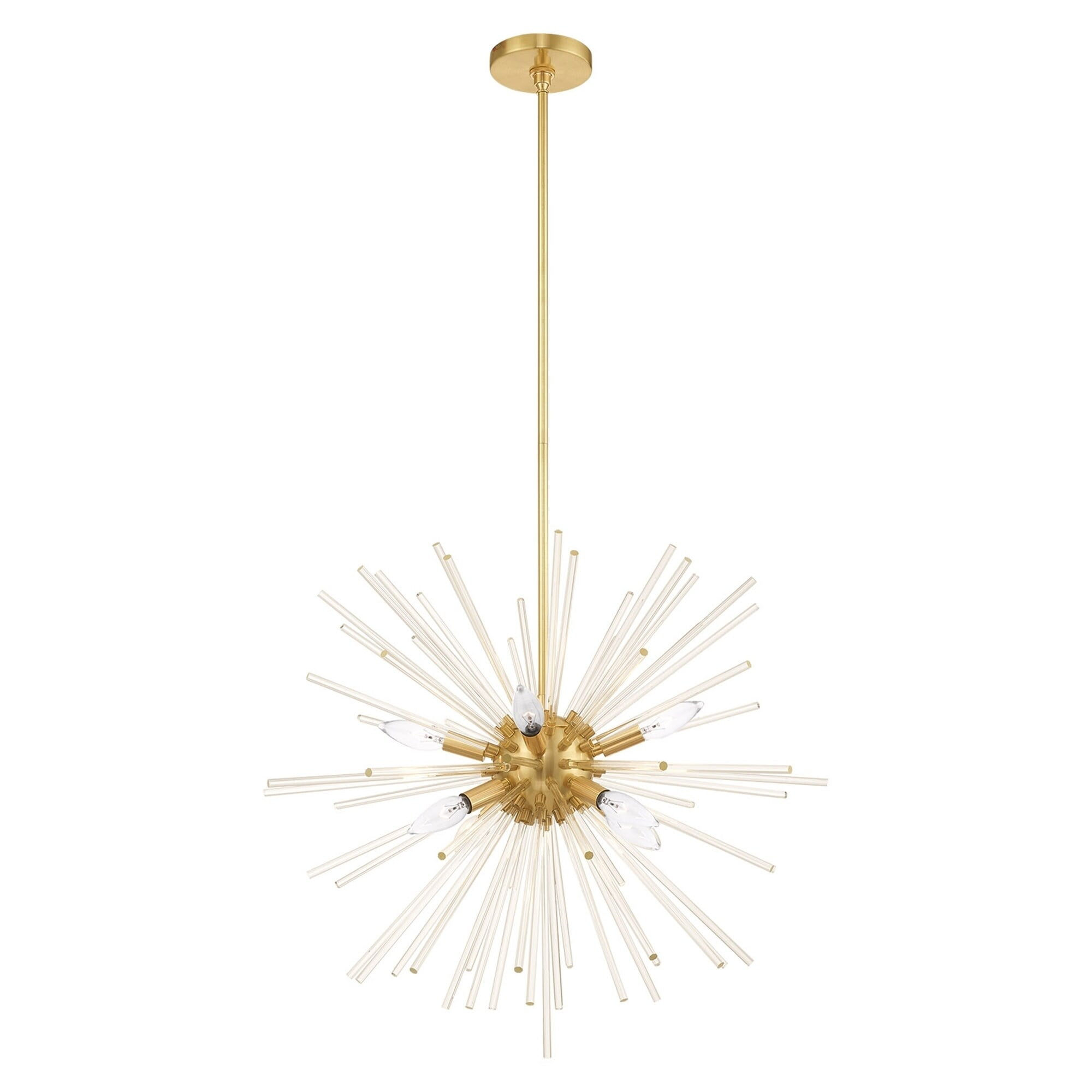 Livex Lighting Utopia 8 - Light Chandelier in  Satin Brass