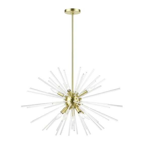Livex Lighting Utopia 9 - Light Pendant in  Satin Brass
