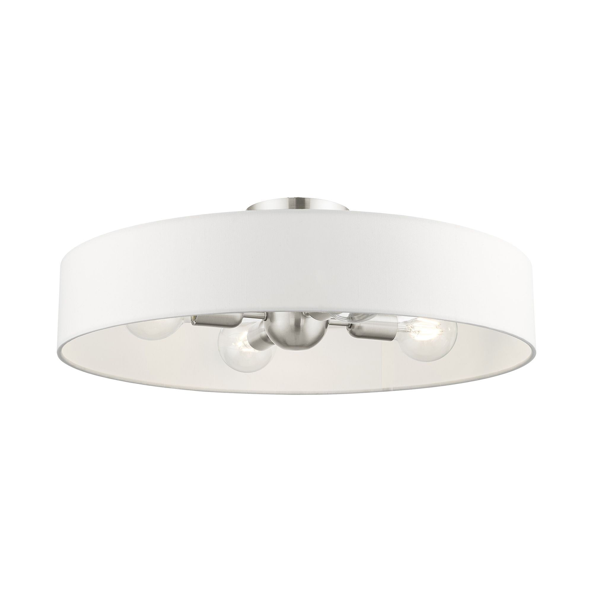 Livex Lighting Venlo 4 - Light Semi-Flush Mount in  Brushed Nickel