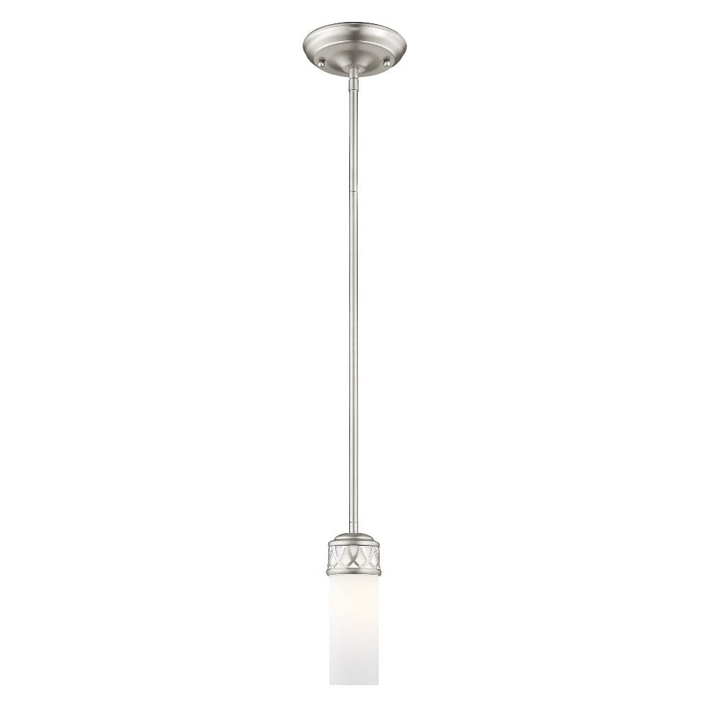 Livex Lighting Westfield 1 - Light Pendant in  Brushed Nickel