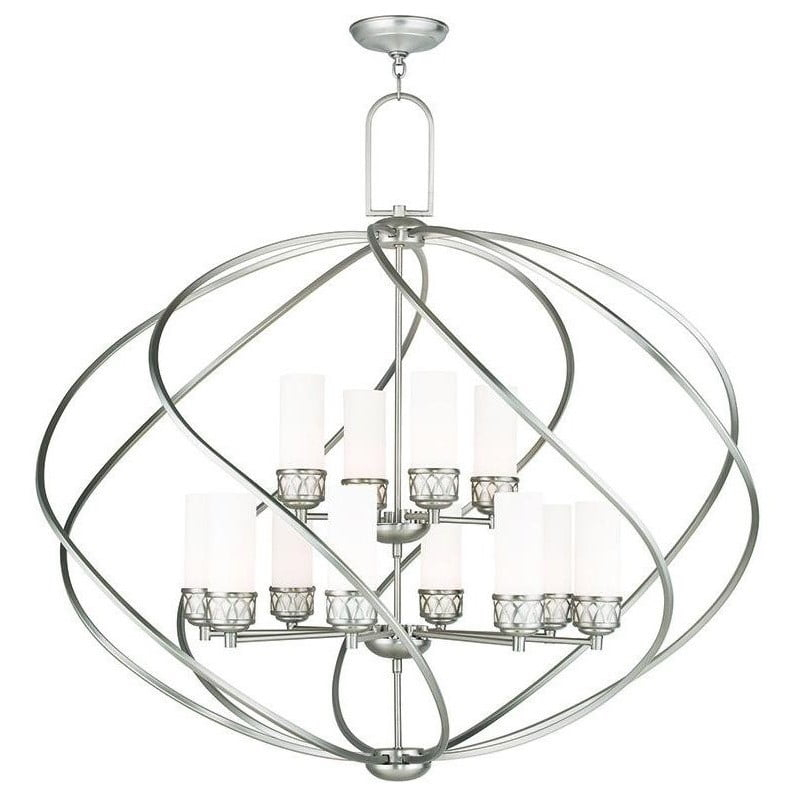 Livex Lighting Westfield Foyer Chandelier in Brushed Nickel