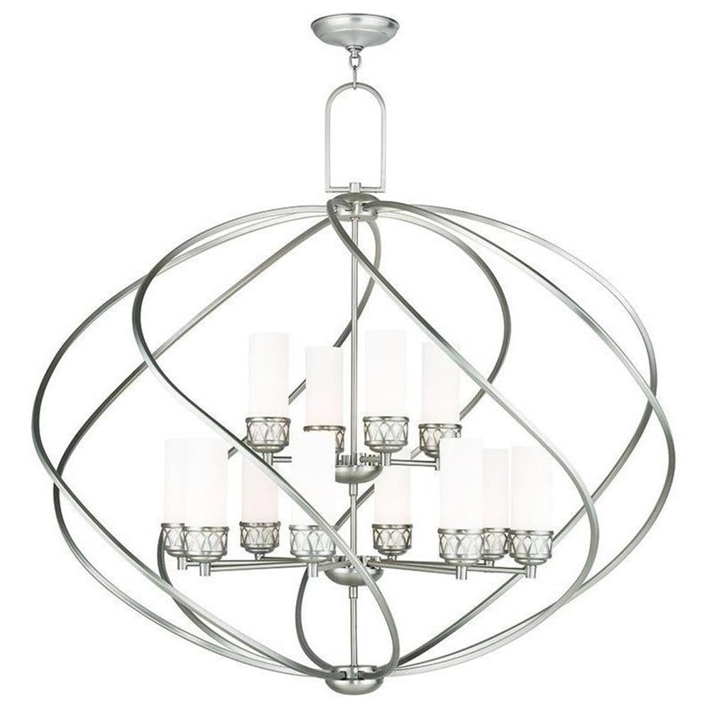 Livex Lighting Westfield Foyer Chandelier in Brushed Nickel