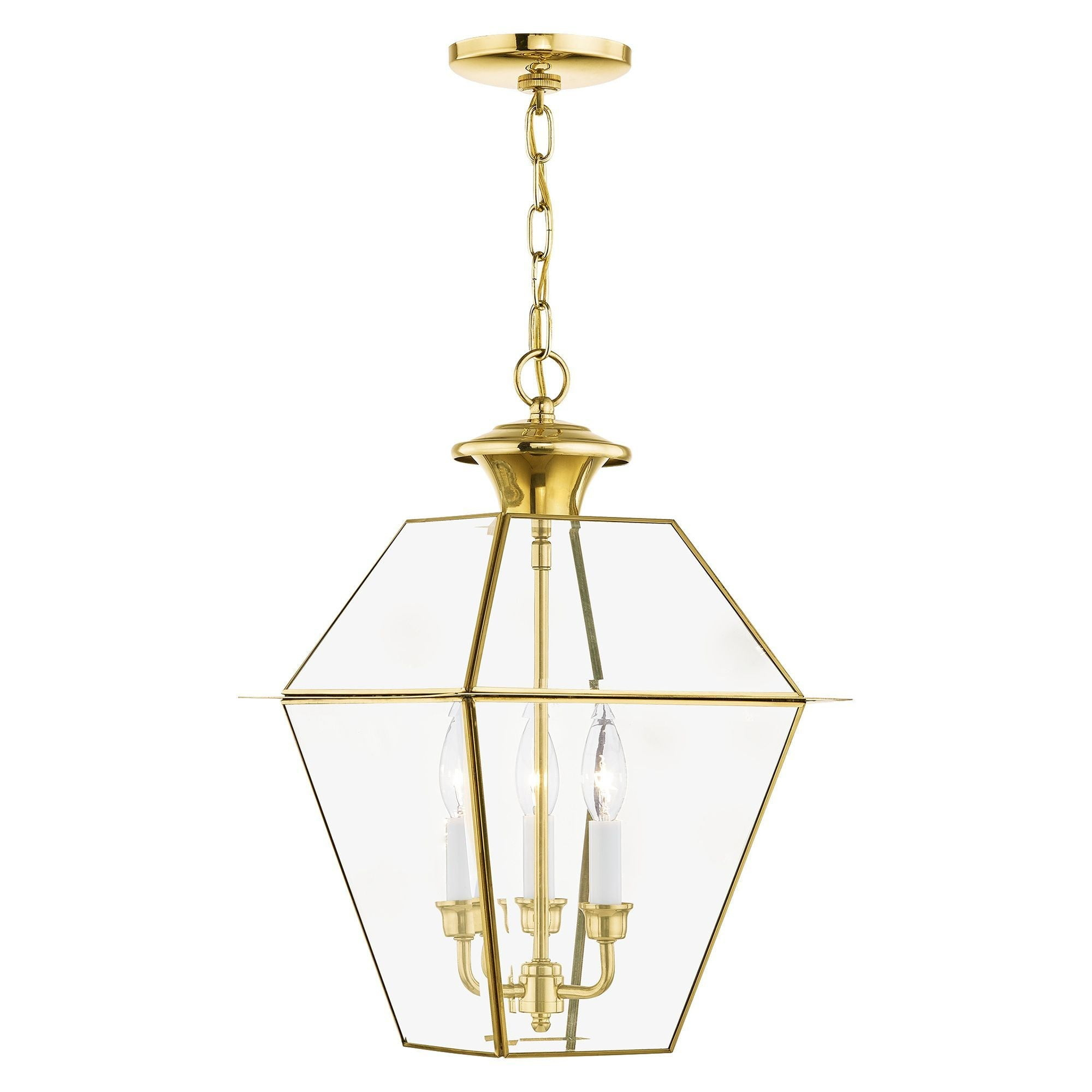 Livex Lighting Westover 3 - Light Pendant in  Polished Brass