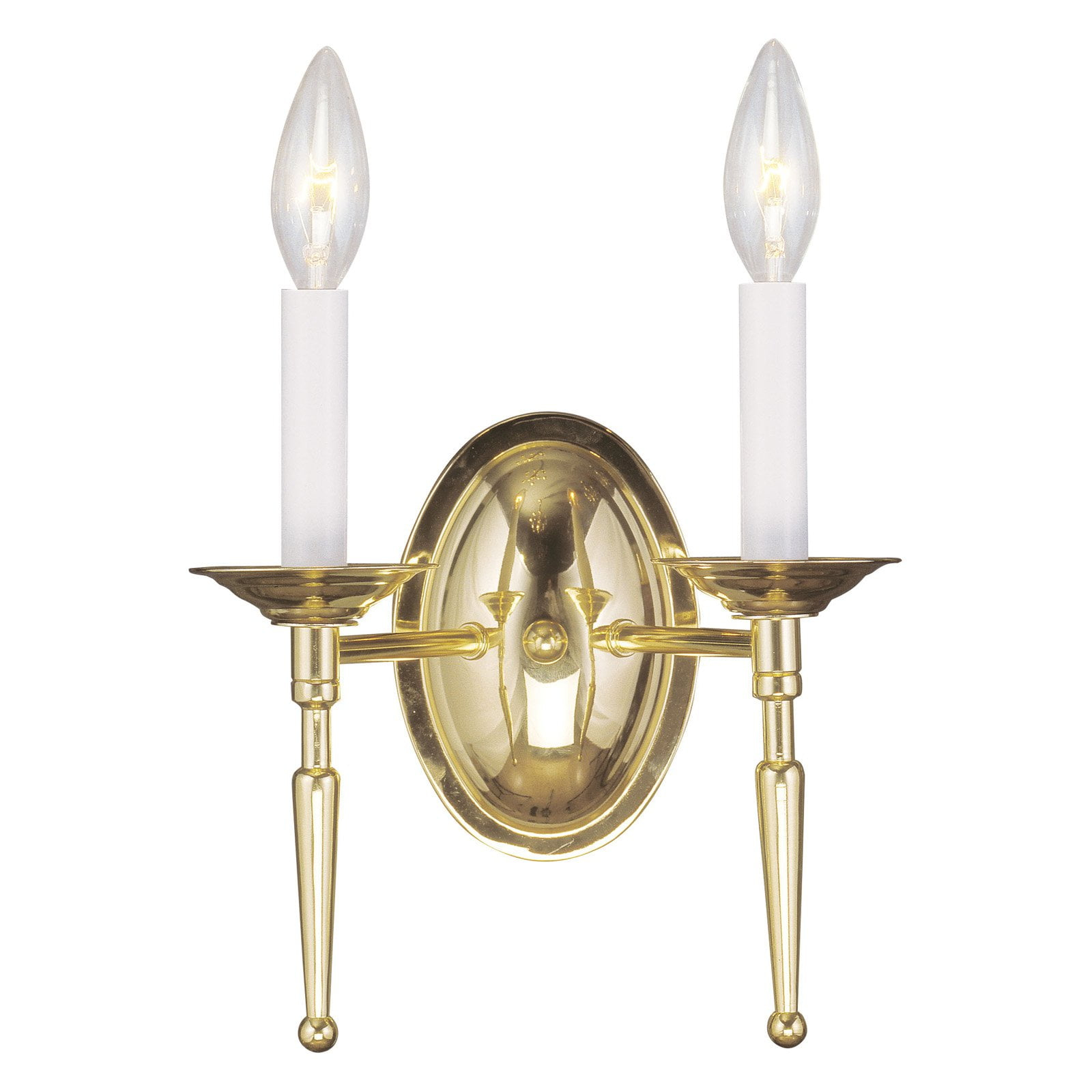 Livex Lighting Williamsburgh 2 - Light Wall Light in  Polished Brass