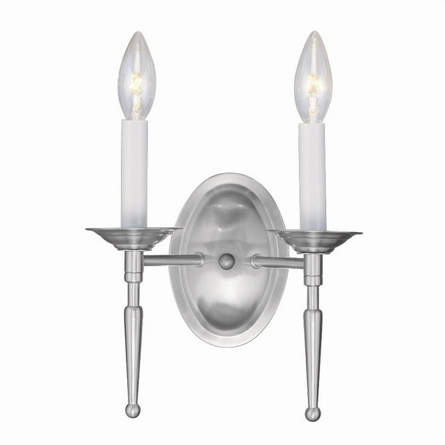 Livex Lighting Williamsburgh 2 - Light Wall Light in  Brushed Nickel
