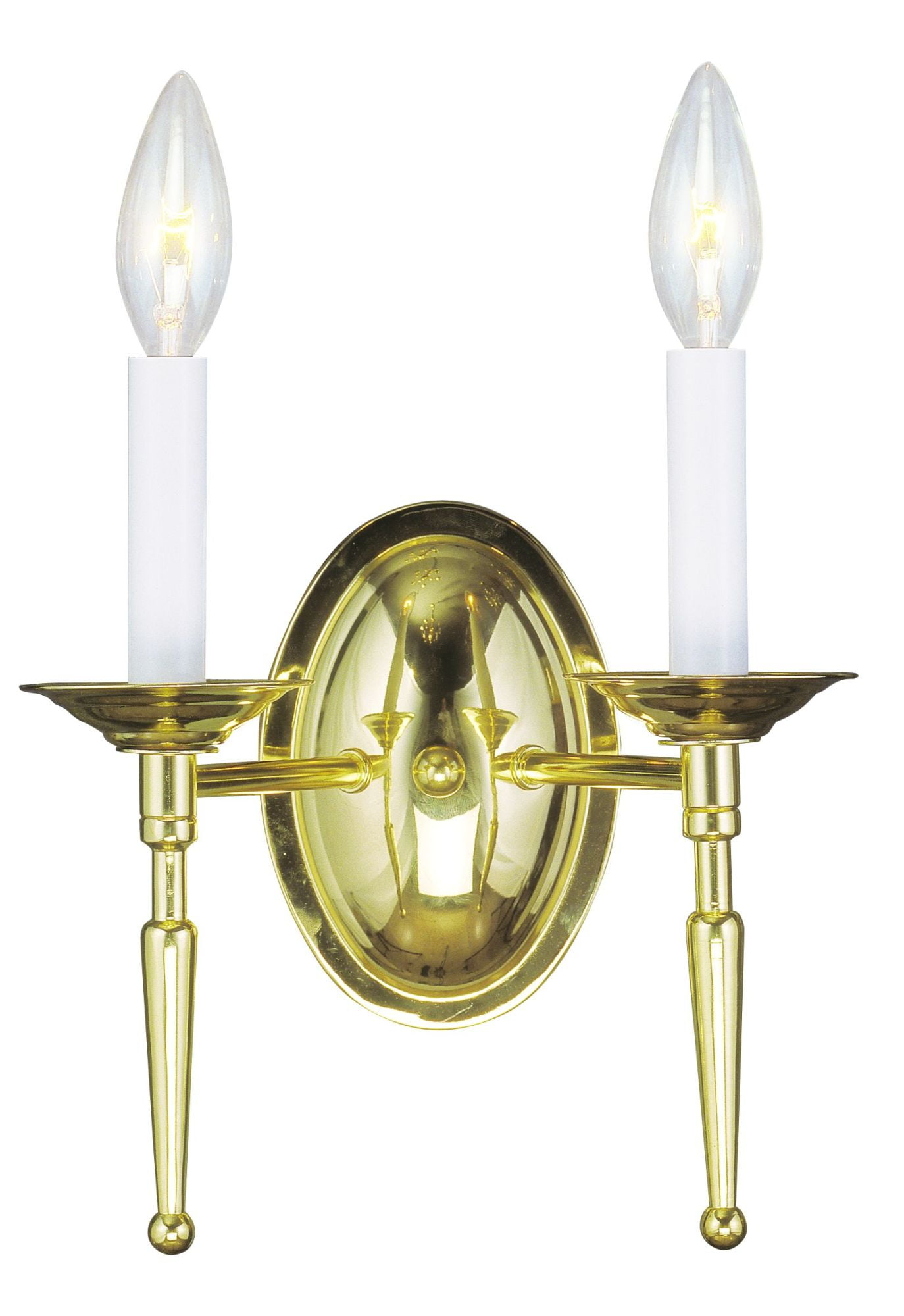 Livex Lighting Williamsburgh 2 - Light Wall Light in  Polished Brass