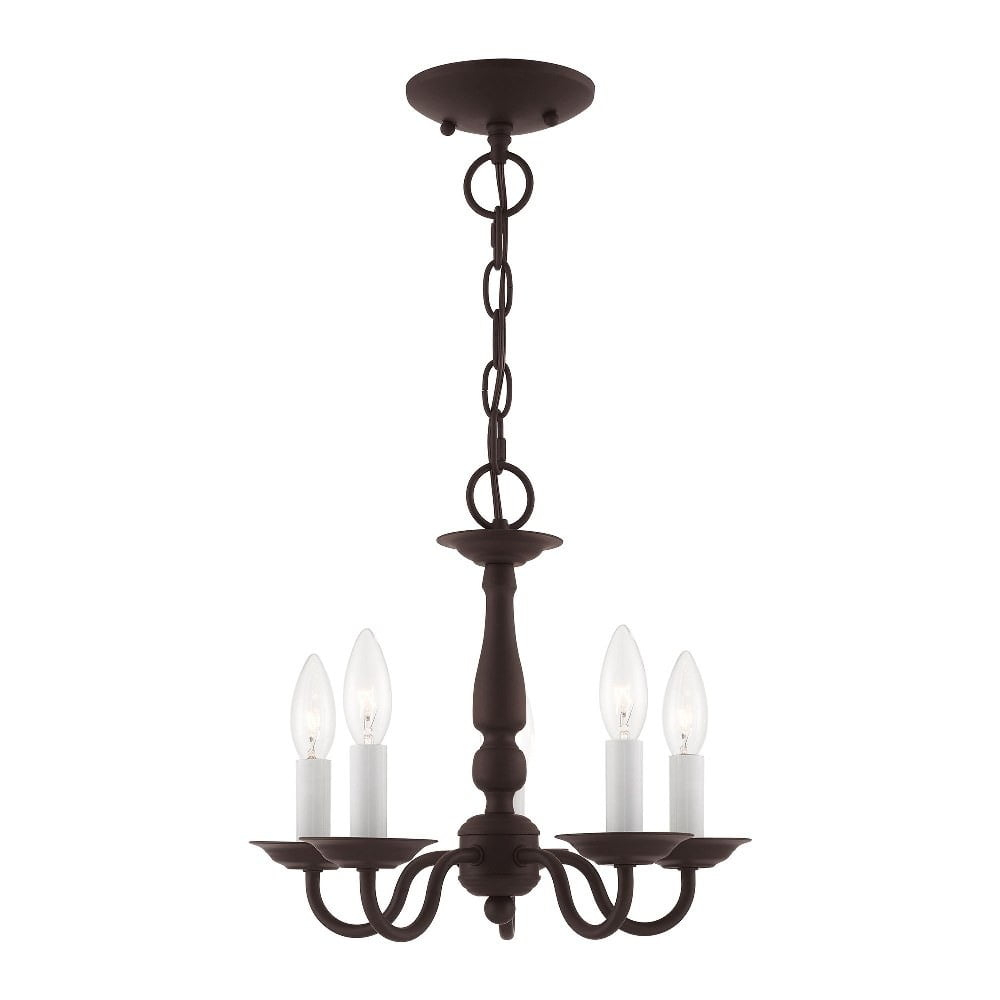 Livex Lighting Williamsburgh 5 - Light Chandelier in  Bronze