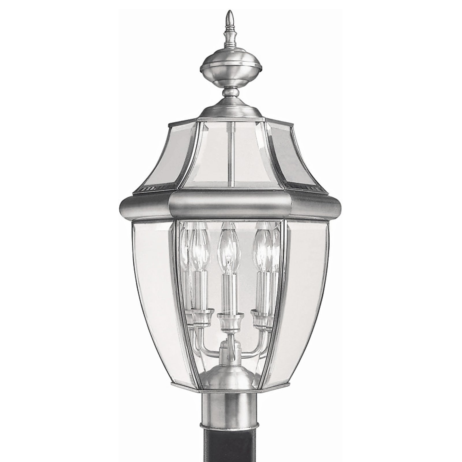 Livex Lighting Monterey 3 - Light Lantern in  Brushed Nickel