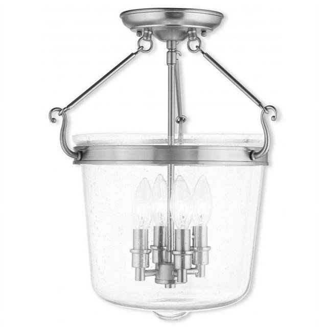Livex Winchester Ceiling Mount in Brushed Nickel