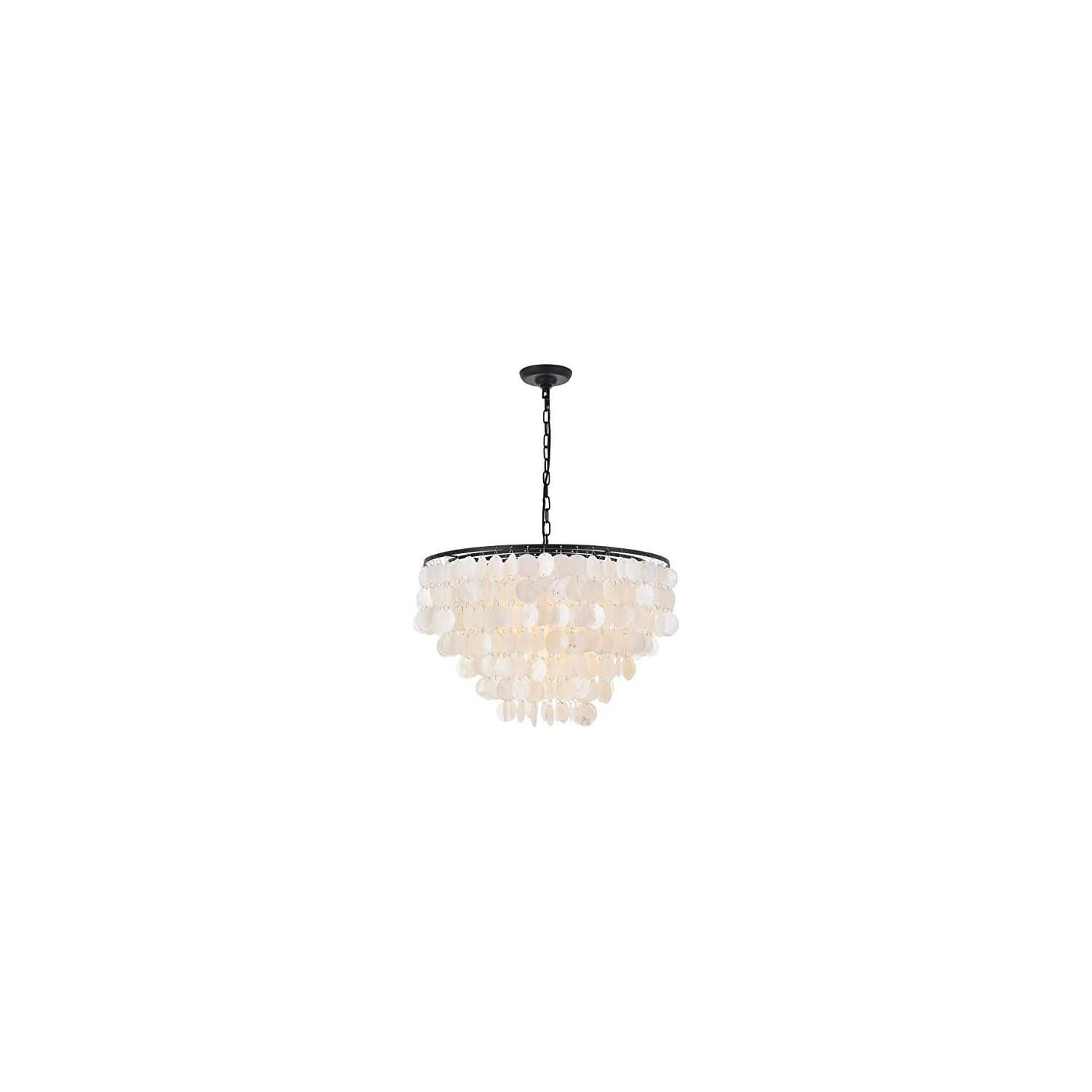 Elegant Lighting Selene 6 light Black Pendant