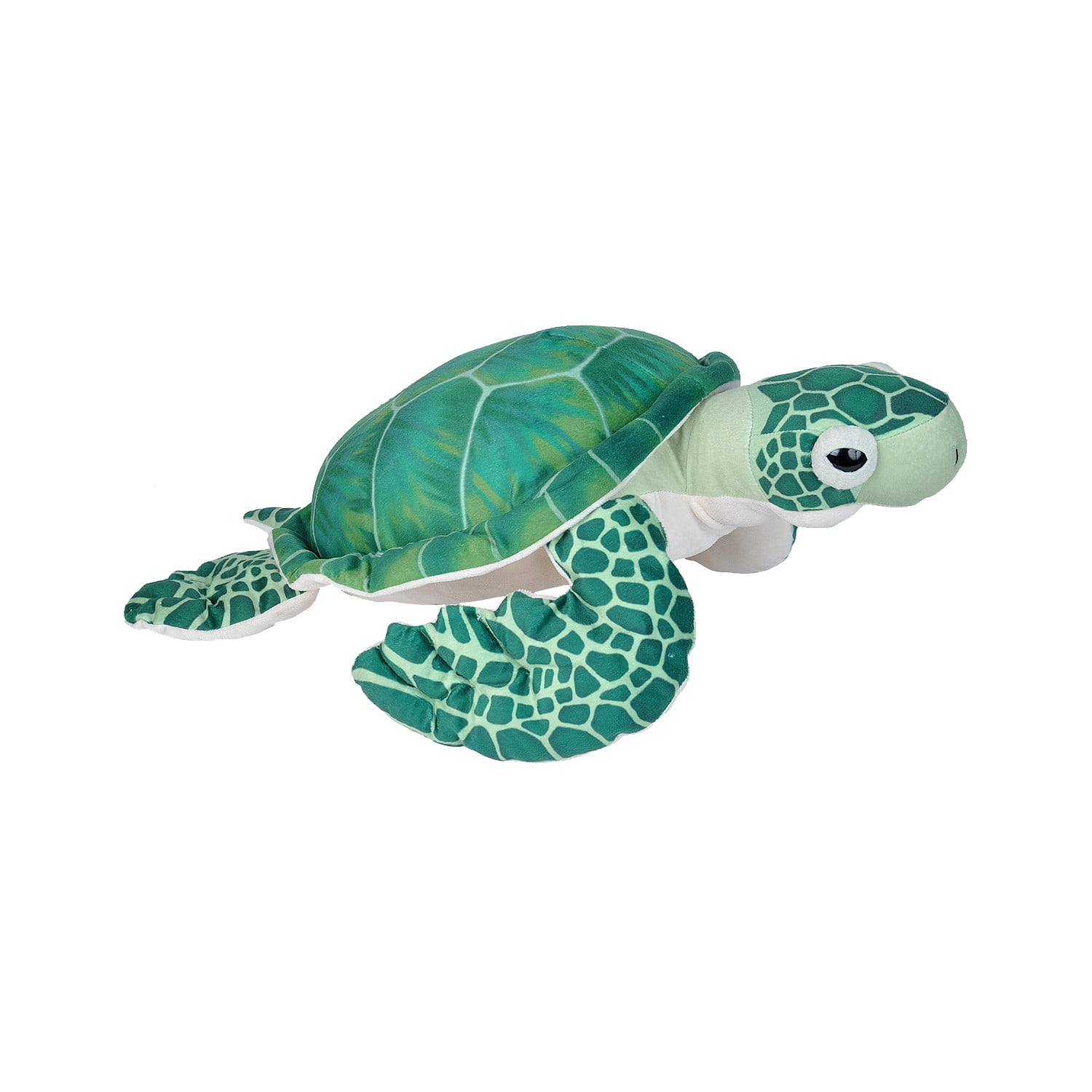 Wild Republic Living Ocean Green Sea Turtle Stuffed Animal, 20 Inches