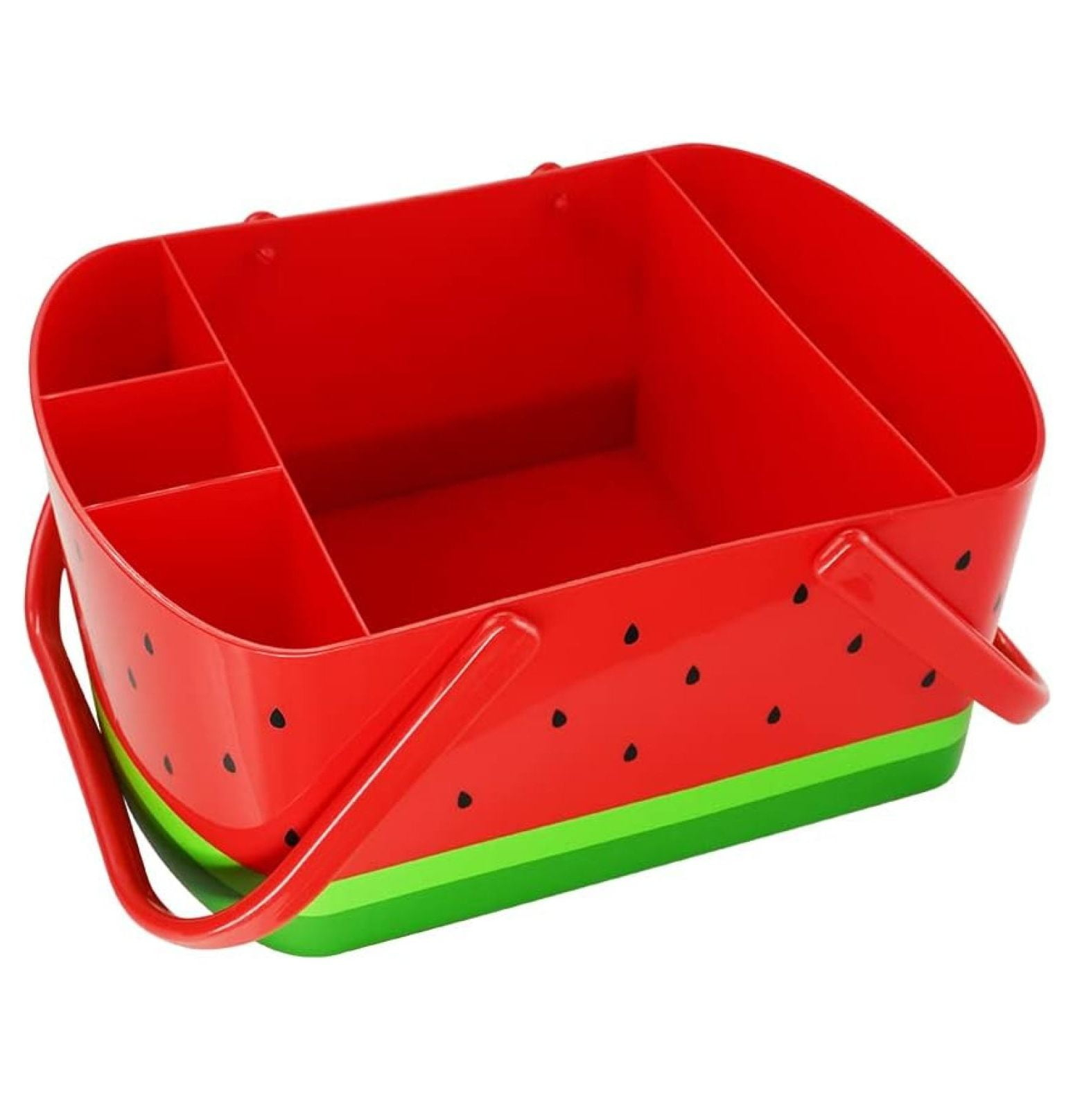 saney Watermelon Caddy Grilling Caddy BBQ Utensil Caddy with Fold Down Carry Handles for Organizing Condiments, Tools for Grill, BBQ, Picnics, Household Cleaning