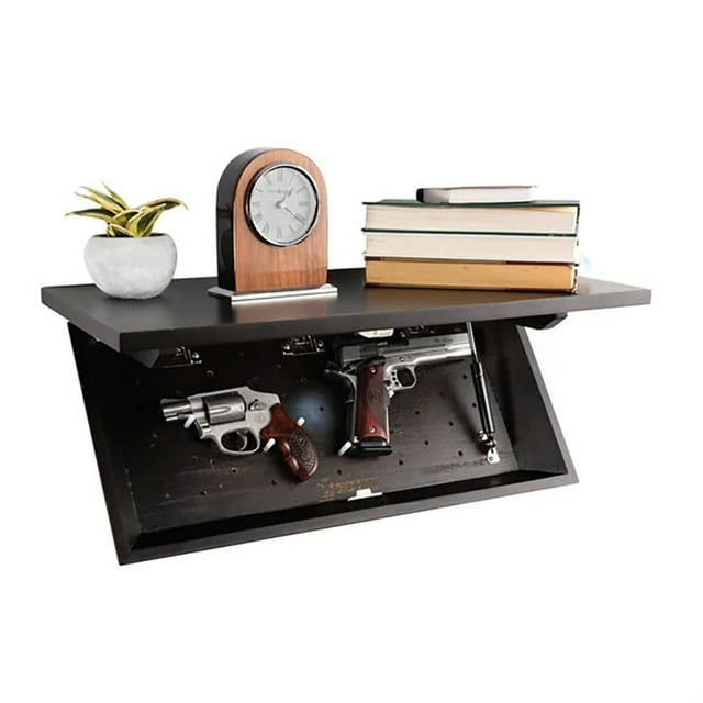 Lockdown In Plain Sight Shelf Oak Stained