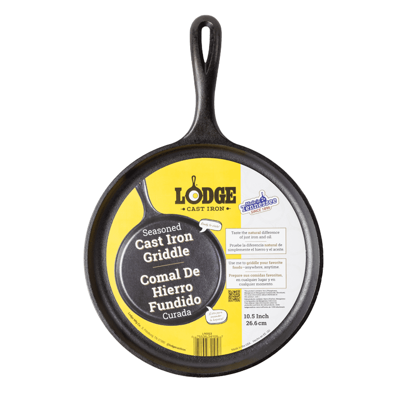 Lodge 10.5 Inch Cast Iron Griddle / Comal