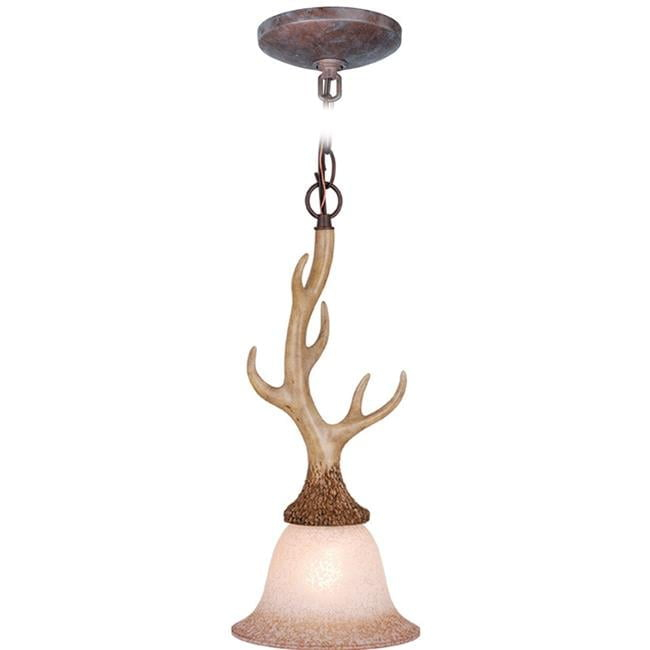 Vaxcel Lodge 1 - Light Pendant in  Noachian Stone