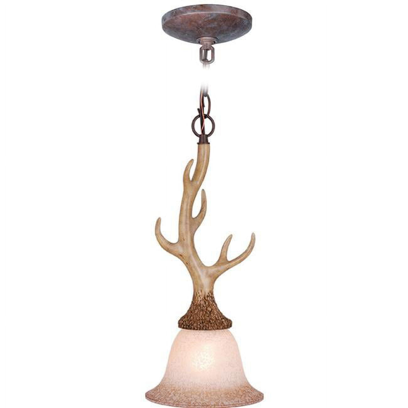 Vaxcel Lodge 1 - Light Pendant in  Noachian Stone