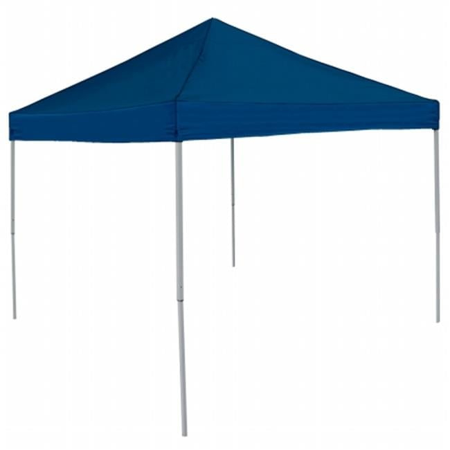 Logo Brands JRLCC-001-39E-NAVY 9 x 9 ft. Navy Blue Economy 2 Logo Pop-Up Canopy Tailgate Tent