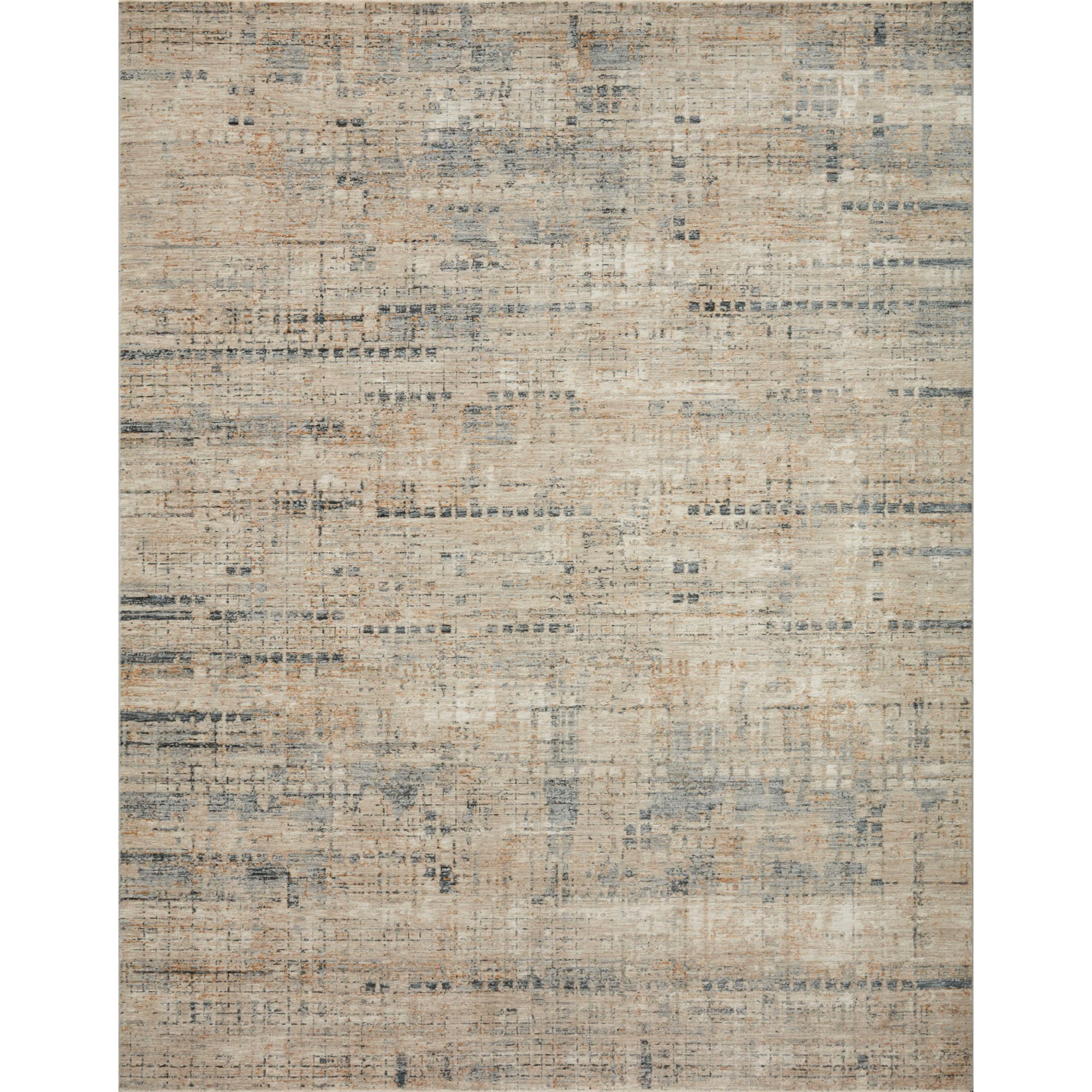 Loloi Axel Collection AXE-01 Stone / Sky, Abstract Area Rug 11'-6" x 15'-5"