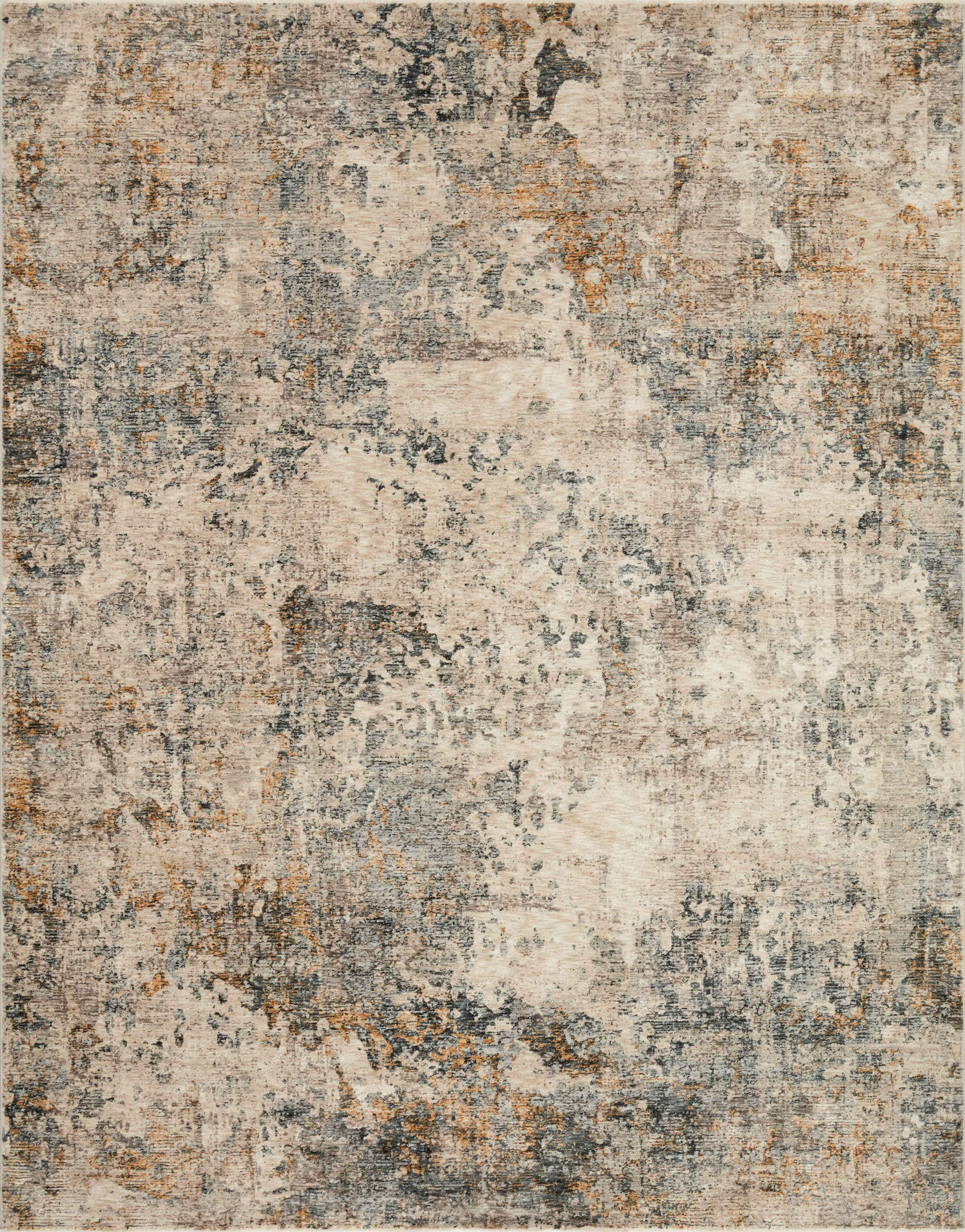 Loloi Axel Collection AXE-04 Ocean / Beige, Abstract Area Rug 18" x 18" Sample Swatch