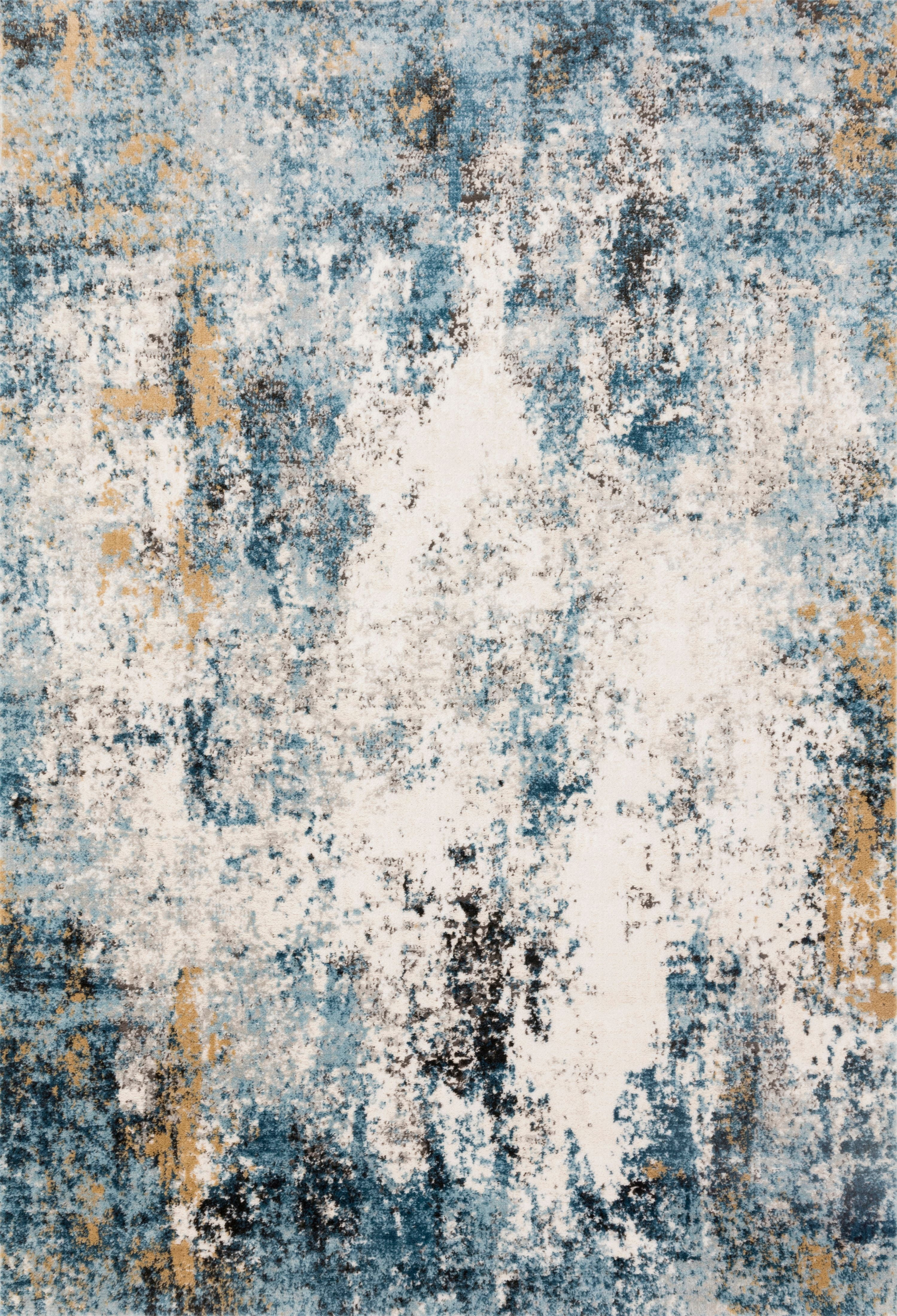 Loloi II Alchemy Abstract Denim / Ivory Area Rug