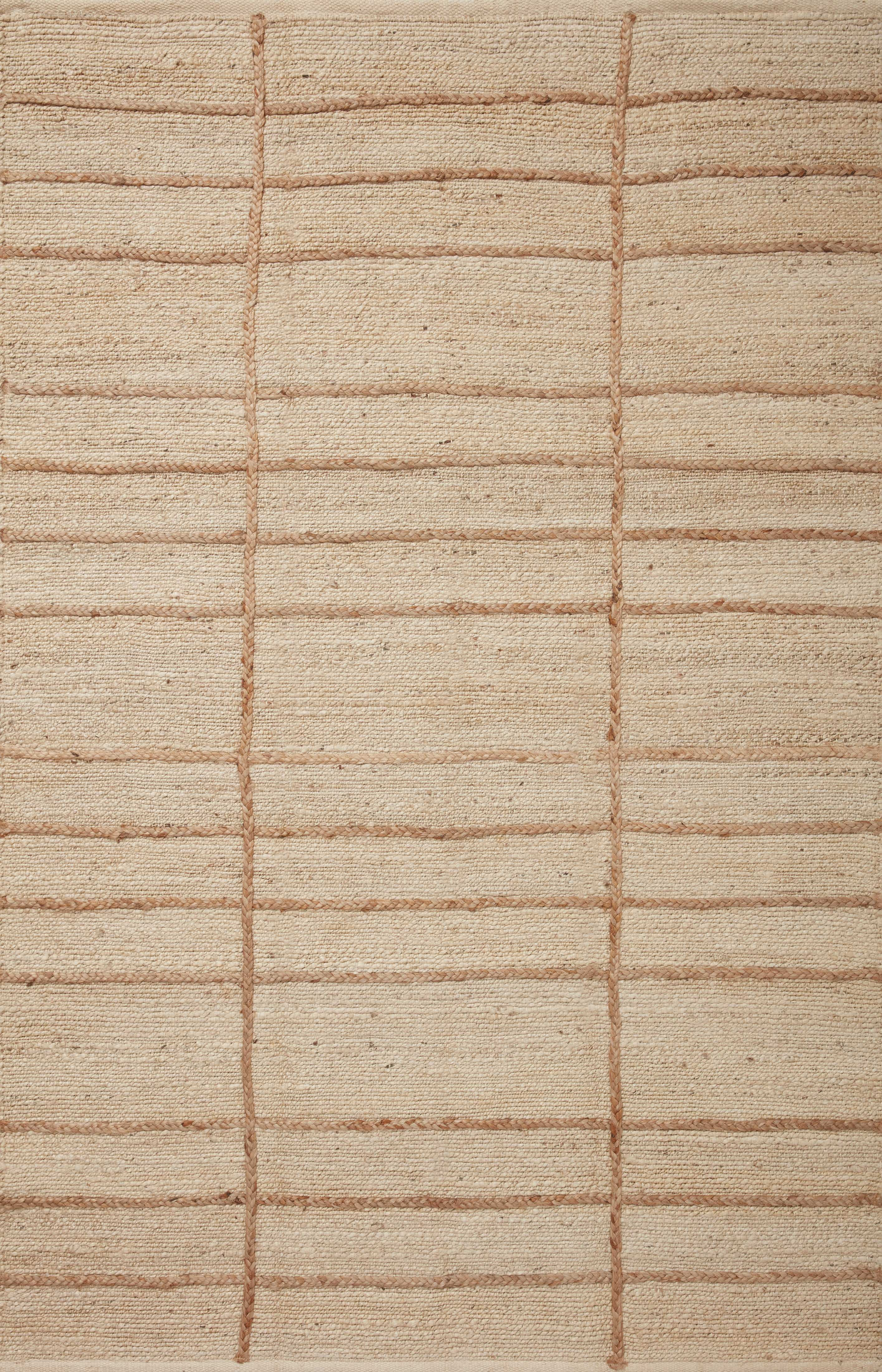 Loloi II Bodhi Collection BOD-04 Ivory / Natural, Geometric Area Rug 3'-6" x 5'-6"