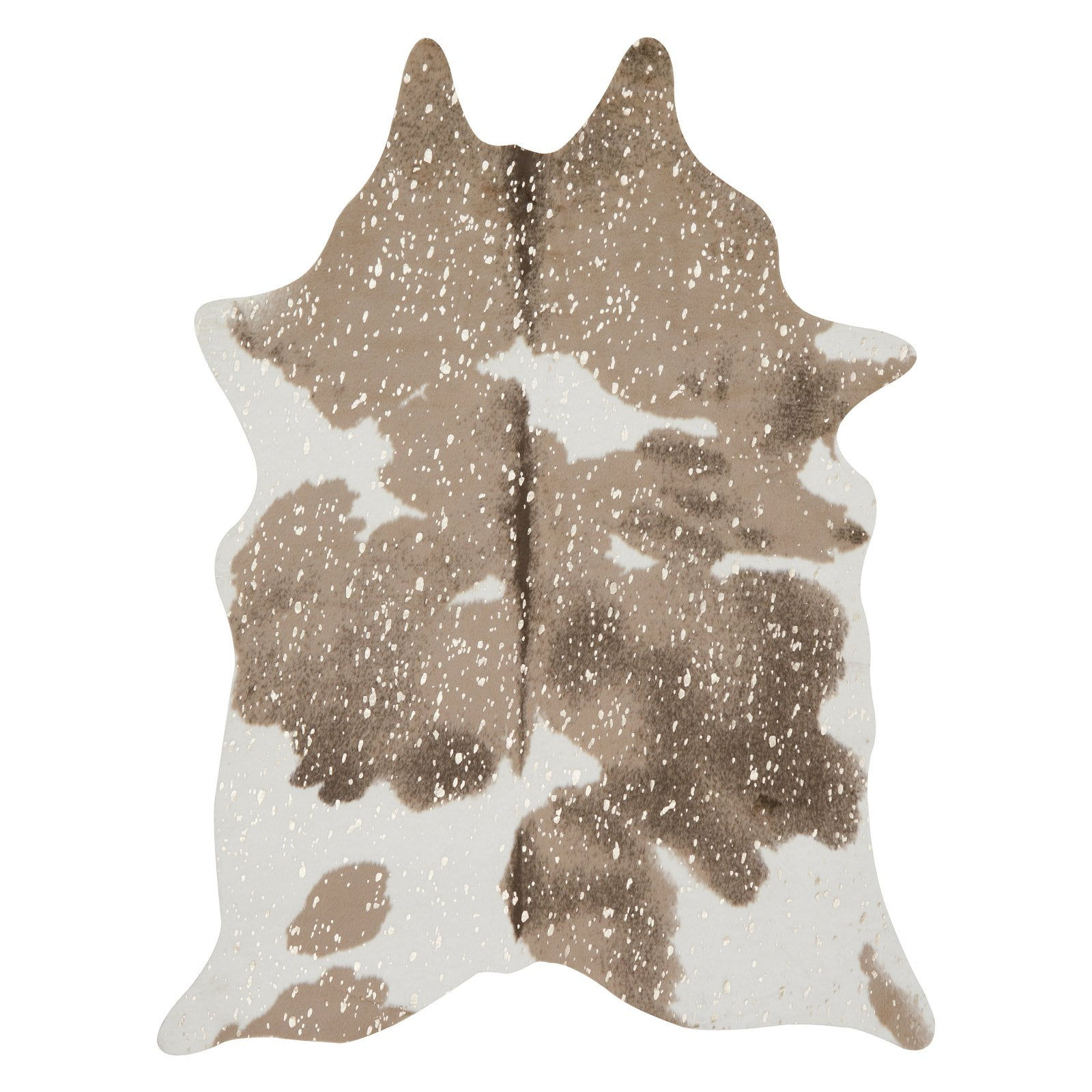 Loloi II Bryce Faux Cowhide Taupe / Champagne Area Rug