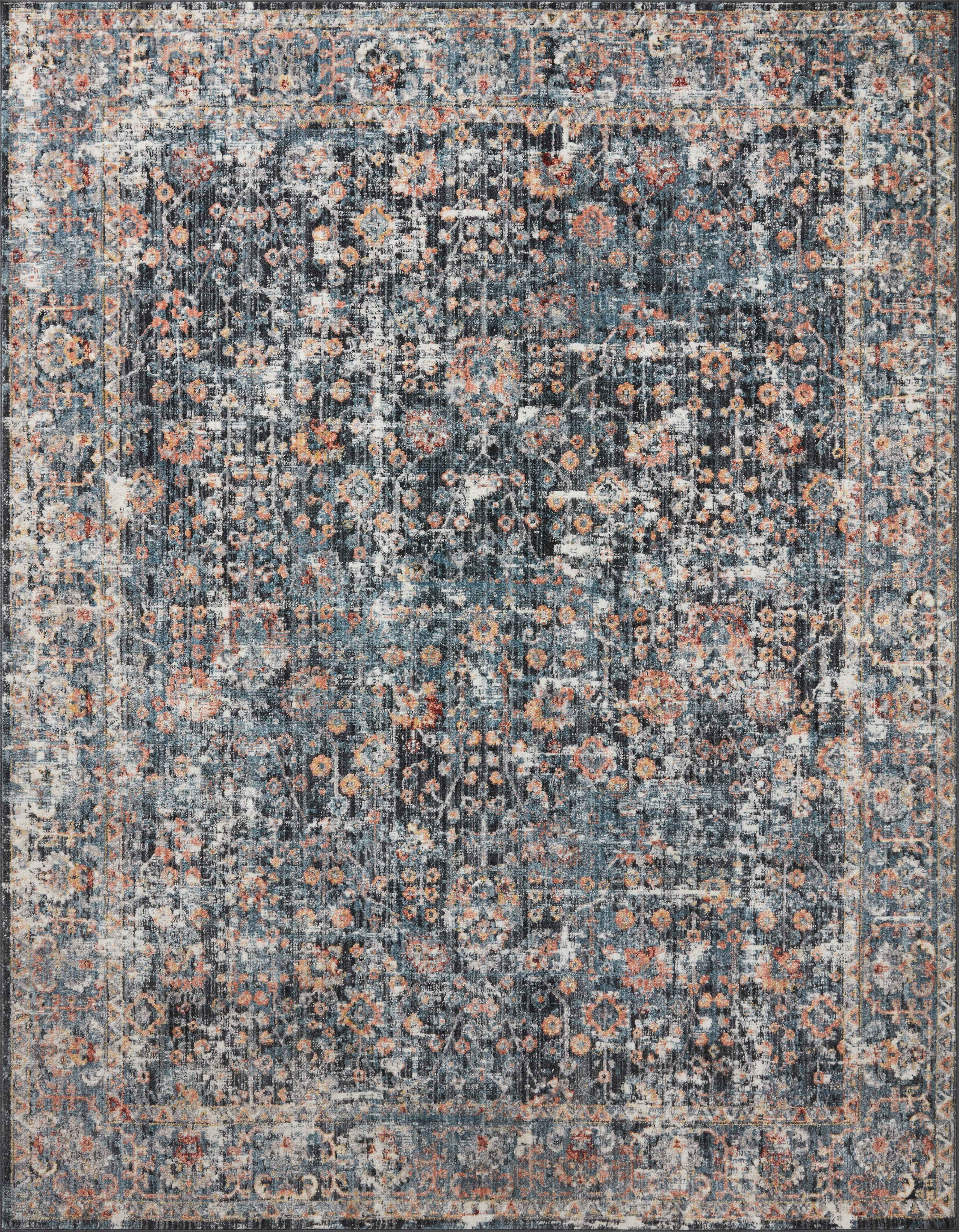 Loloi II Cassandra Collection CSN-05 Blue / Multi Oriental Area Rug 7'-10" x 10'