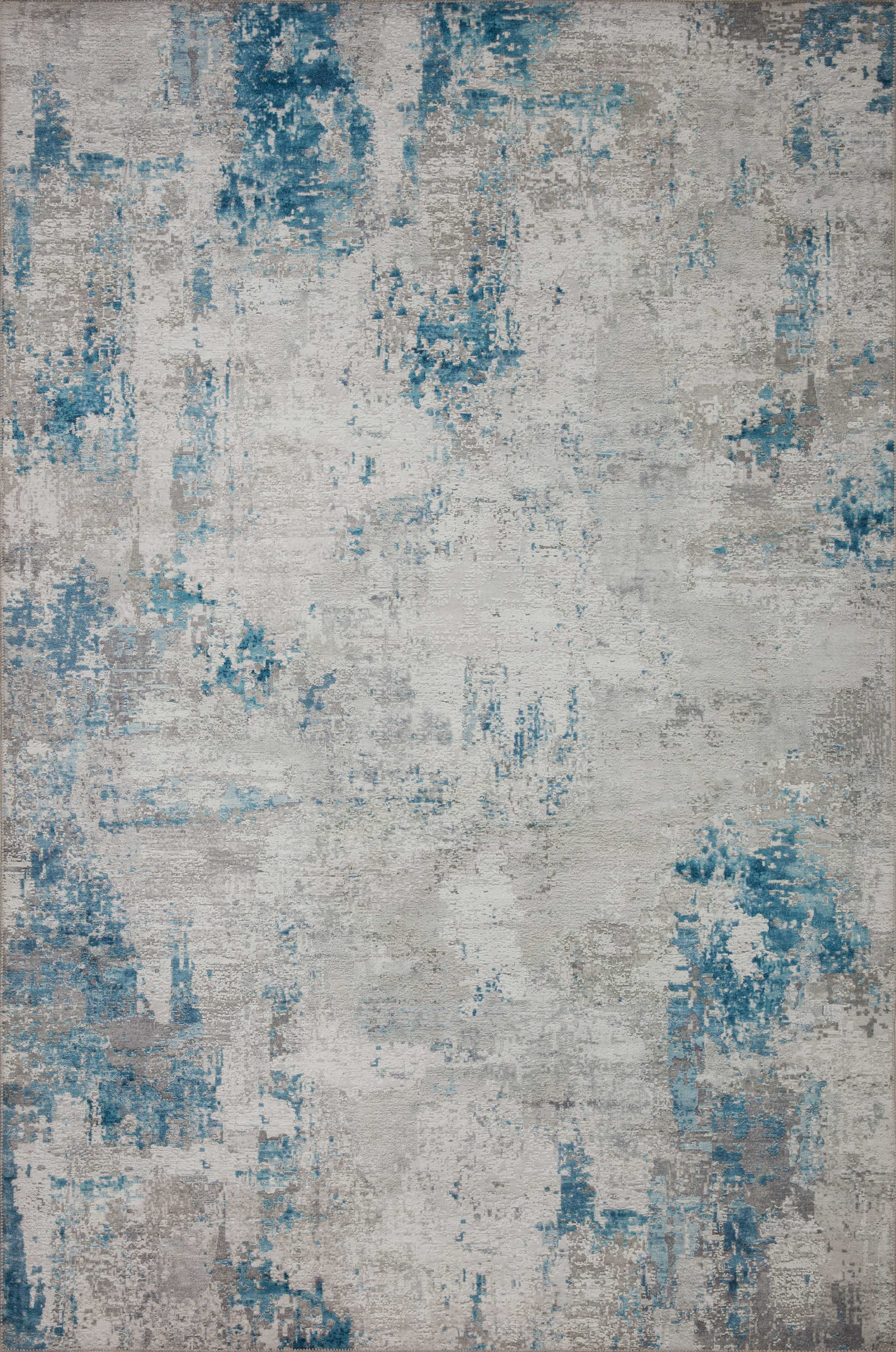 Loloi II Drift Abstract Contemporary Area Rug, Gray, 3'6" x 5'6"