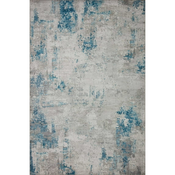 Loloi II Drift Abstract Contemporary Area Rug, Gray, 3'6" x 5'6"