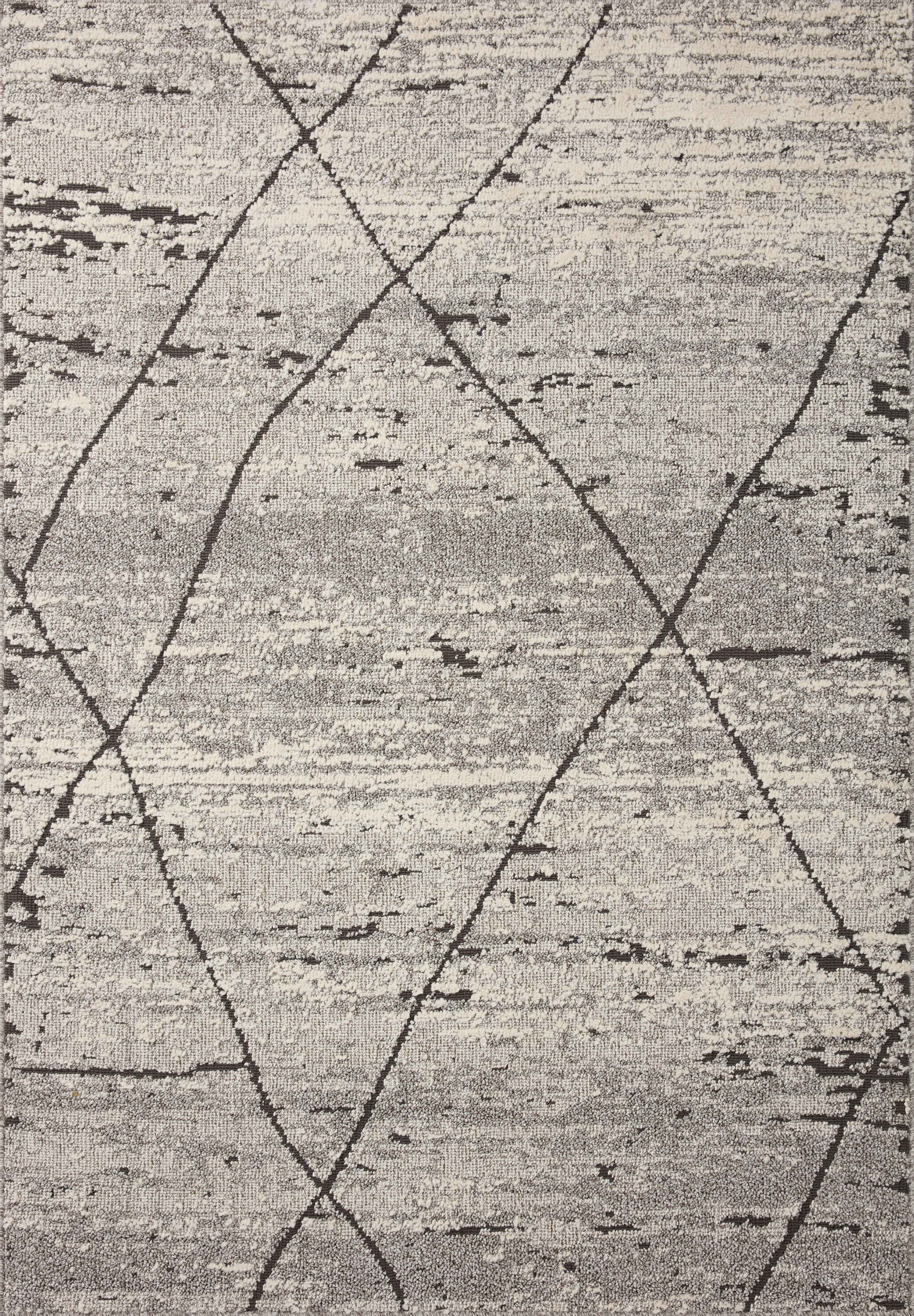 Loloi II Fabian Grey / Charcoal 18" x 18" Sample Area Rug