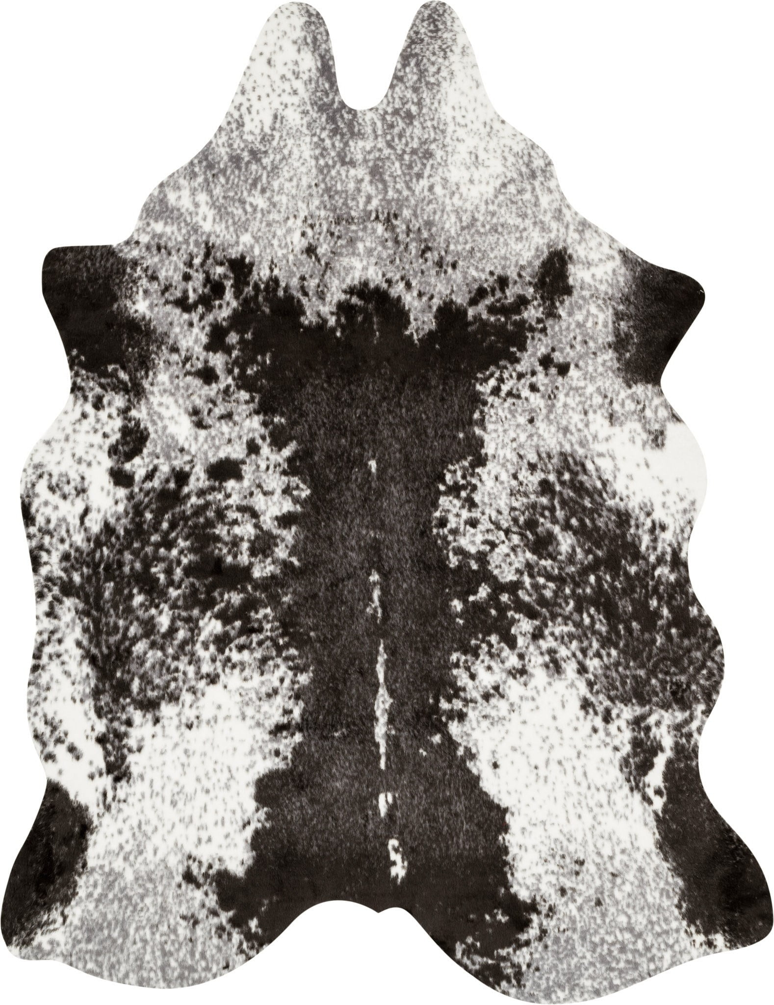 Loloi II Grand Canyon Faux Cowhide Ivory / Charcoal Area Rug