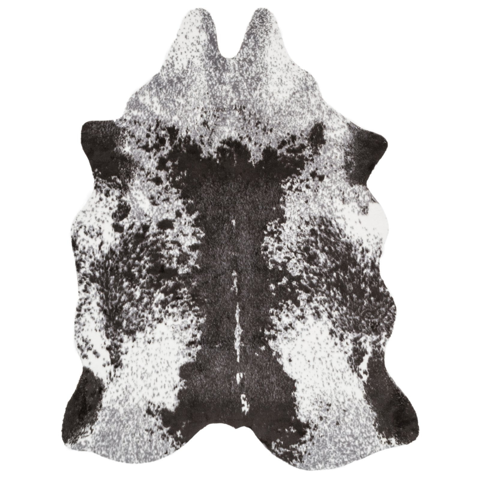 Loloi II Grand Canyon Faux Cowhide Ivory / Charcoal Area Rug