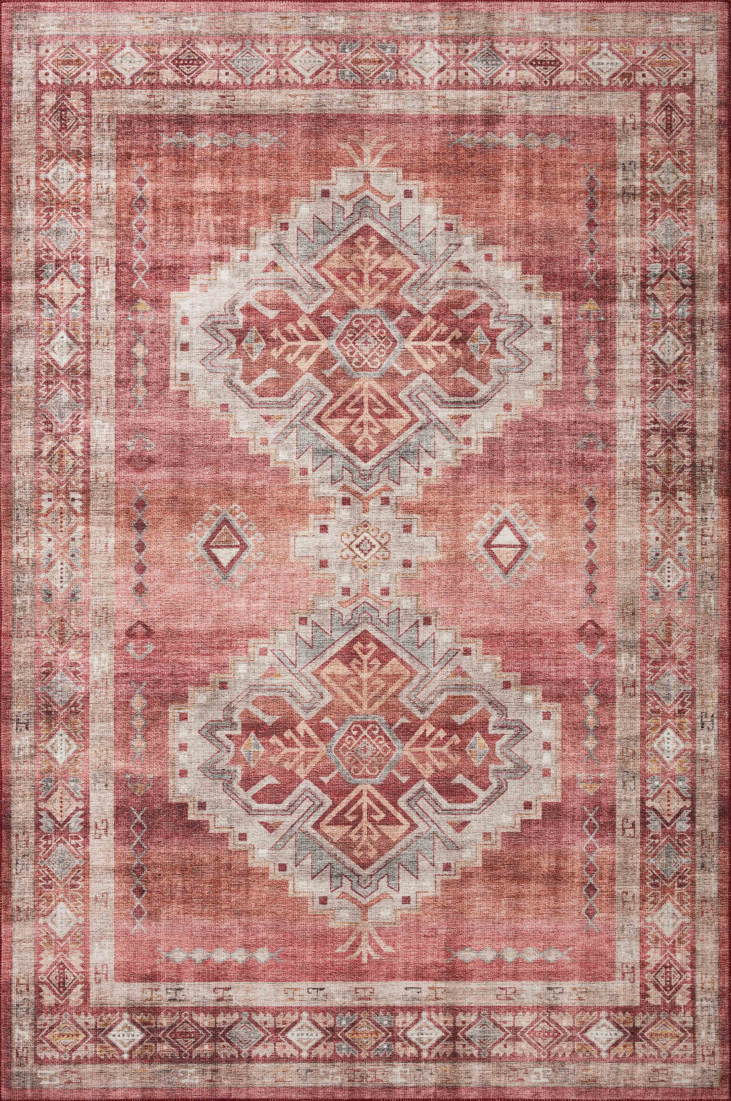 Loloi II Heidi Collection HEI-03 Sunset / Natural, Southwestern Area Rug 2'-3" x 3'-9"