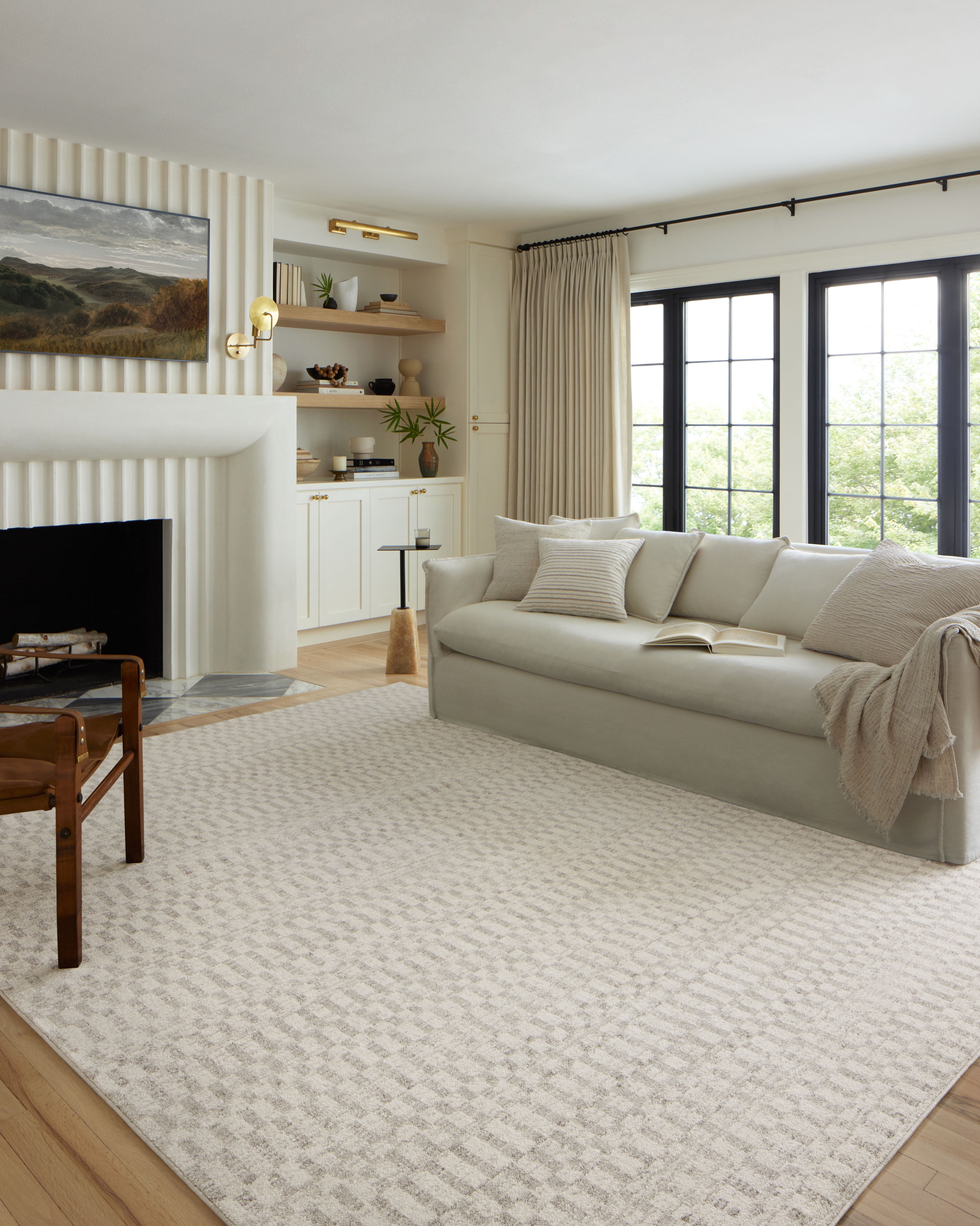 Loloi II Kamala Ivory / Grey 7'-10" x 10' Area Rug