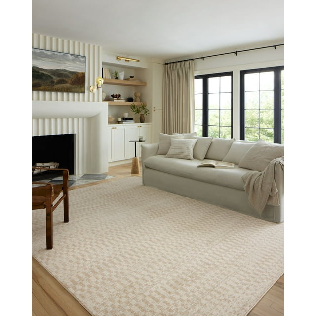 Loloi II Kamala Ivory / Natural 2'-7" x 8'-0" Runner Rug