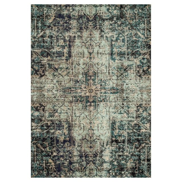 Loloi II Nadia Abstract Smoke / Slate Area Rug