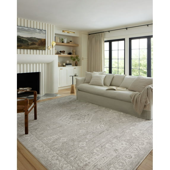 Loloi II Odette Silver / Ivory 2'-3" x 3'-10" Accent Rug