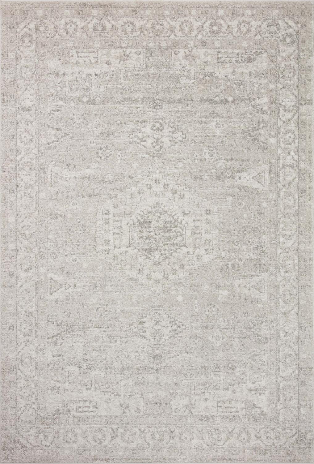 Loloi II Odette Silver / Ivory 5'-3" x 7'-9" Area Rug