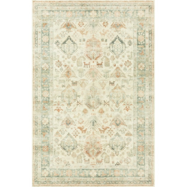 Loloi II Rosette Oriental Beige / Multi Area Rug