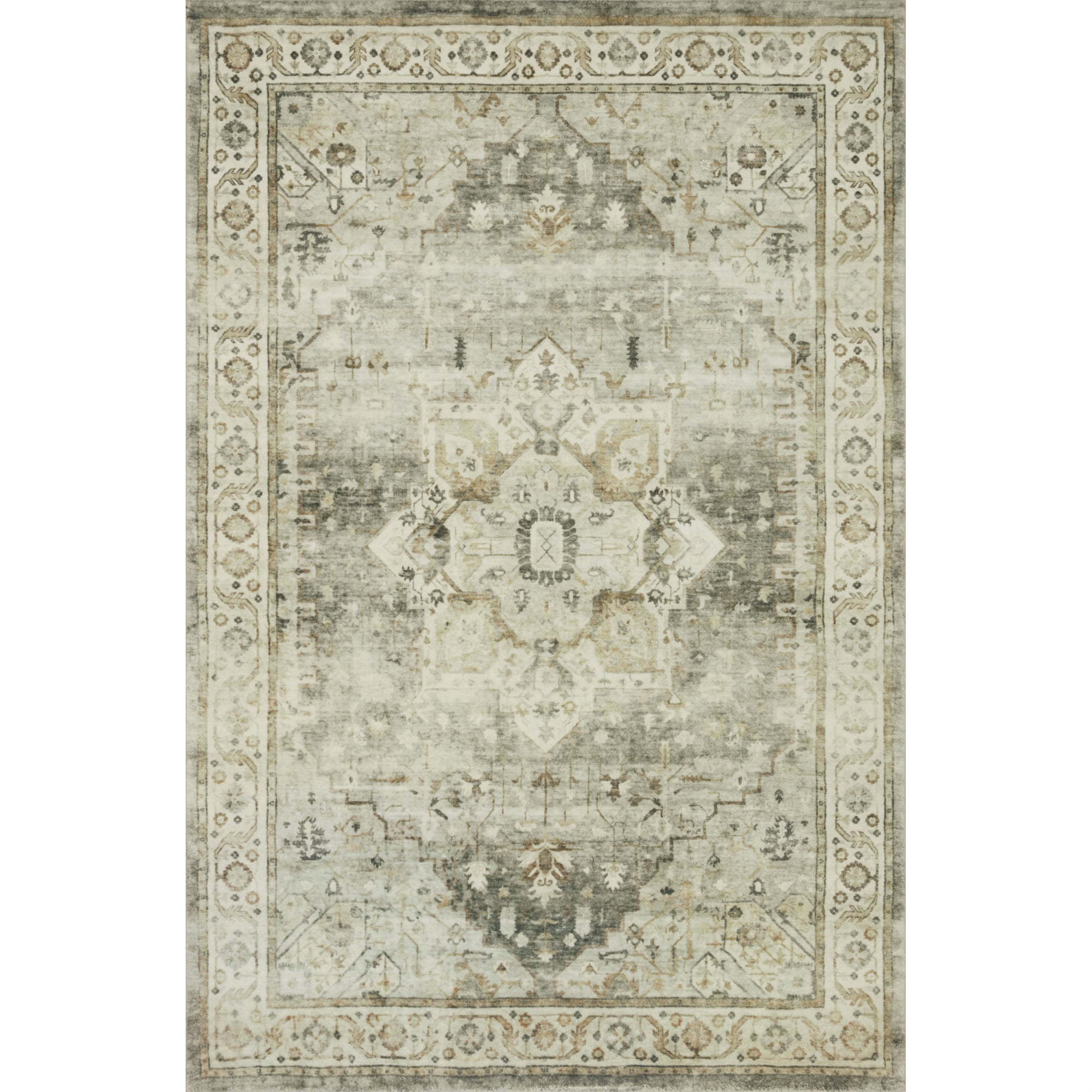 ROS-09 Sage, Beige 2-2" x 3-8" Size Rug