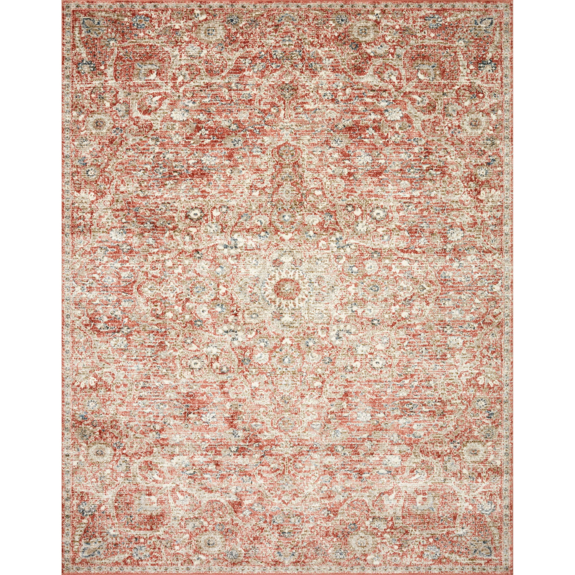 Loloi II Saban SAB-02 Oriental Rust / Beige Area Rug 2'-7" x 4'