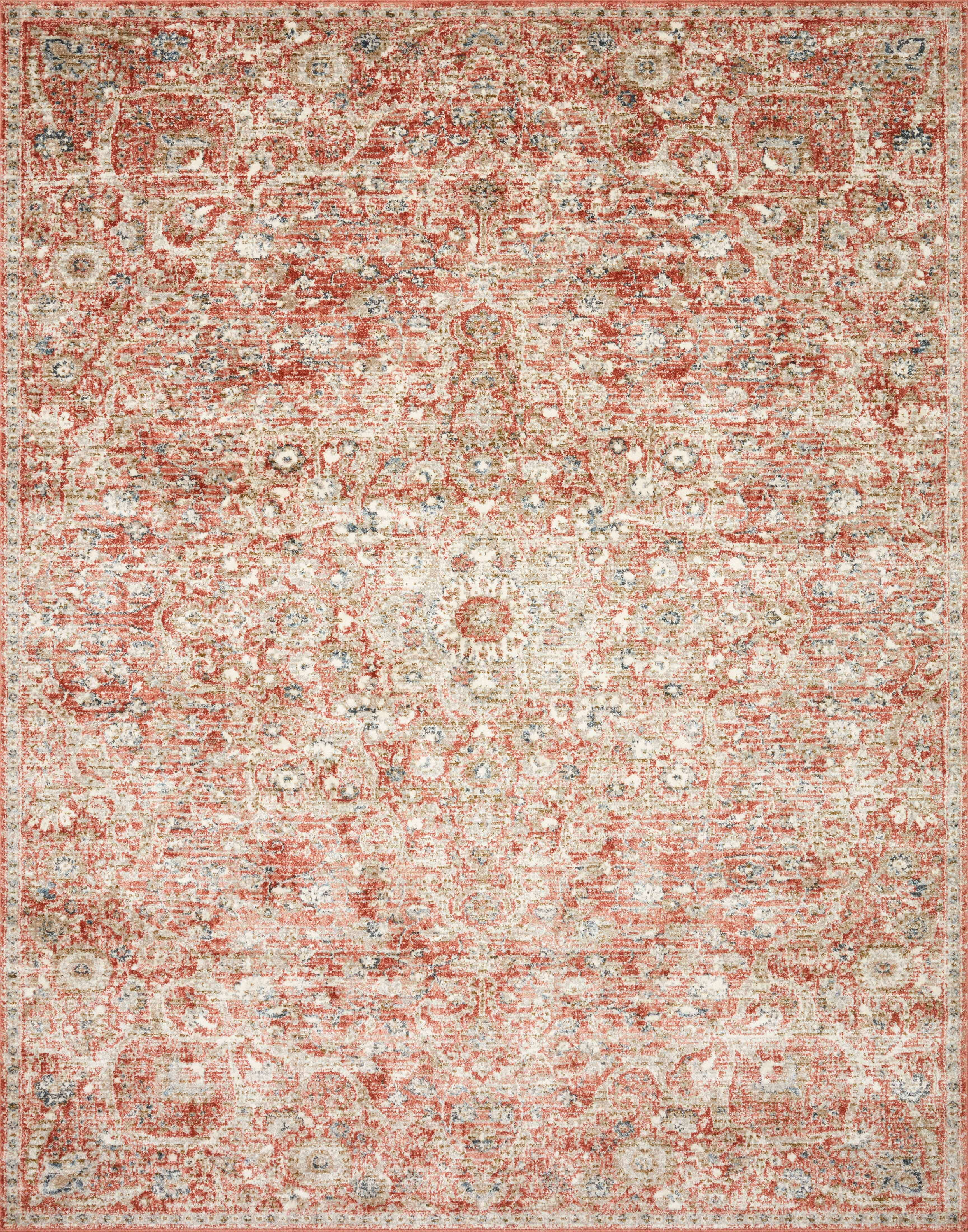 Loloi II Saban SAB-02 Oriental Rust / Beige Area Rug 2'-7" x 4'