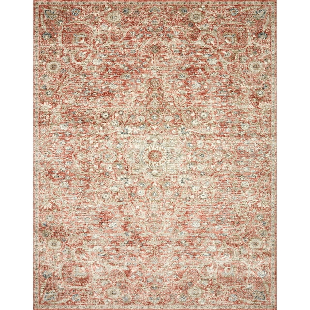 Loloi II Saban SAB-02 Oriental Rust / Beige Area Rug 5'-3" x 7'-6"