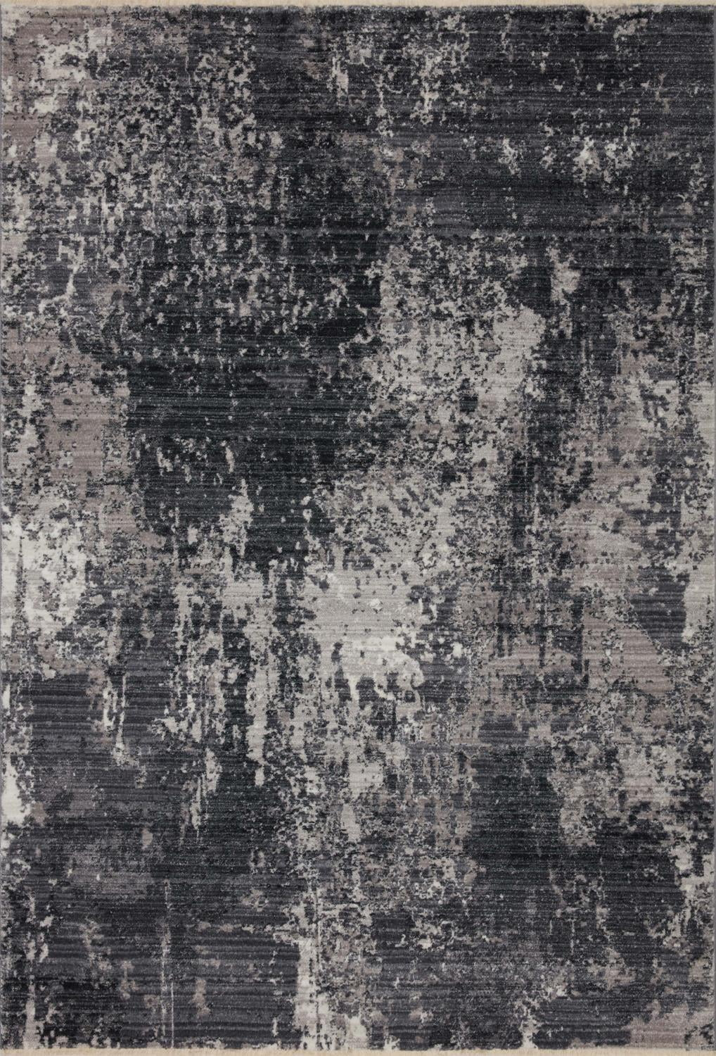 SAM-06 Charcoal, Silver 2-7" x 10-0" Size Rug