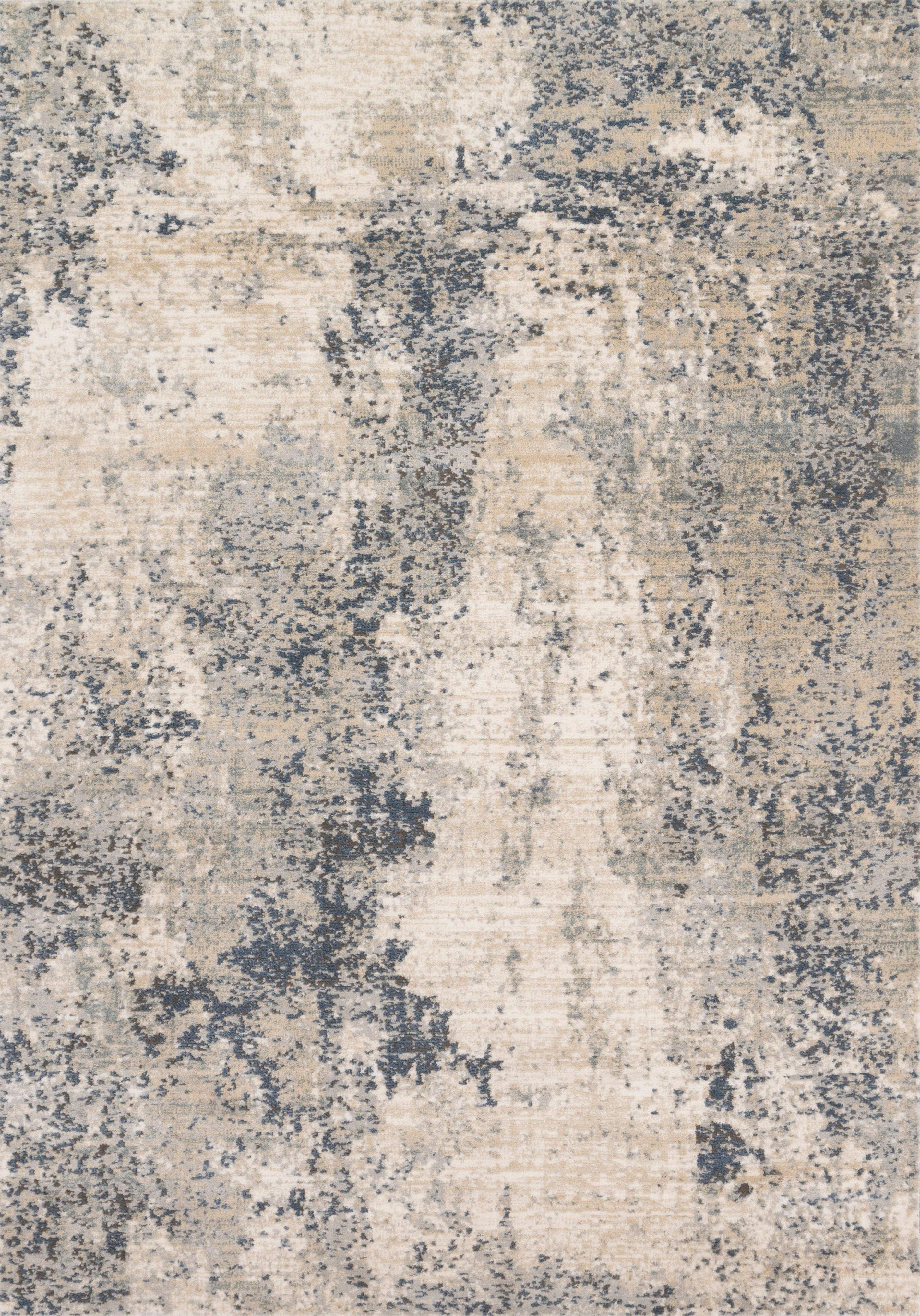 Loloi II Teagan Abstract Natural / Denim Area Rug