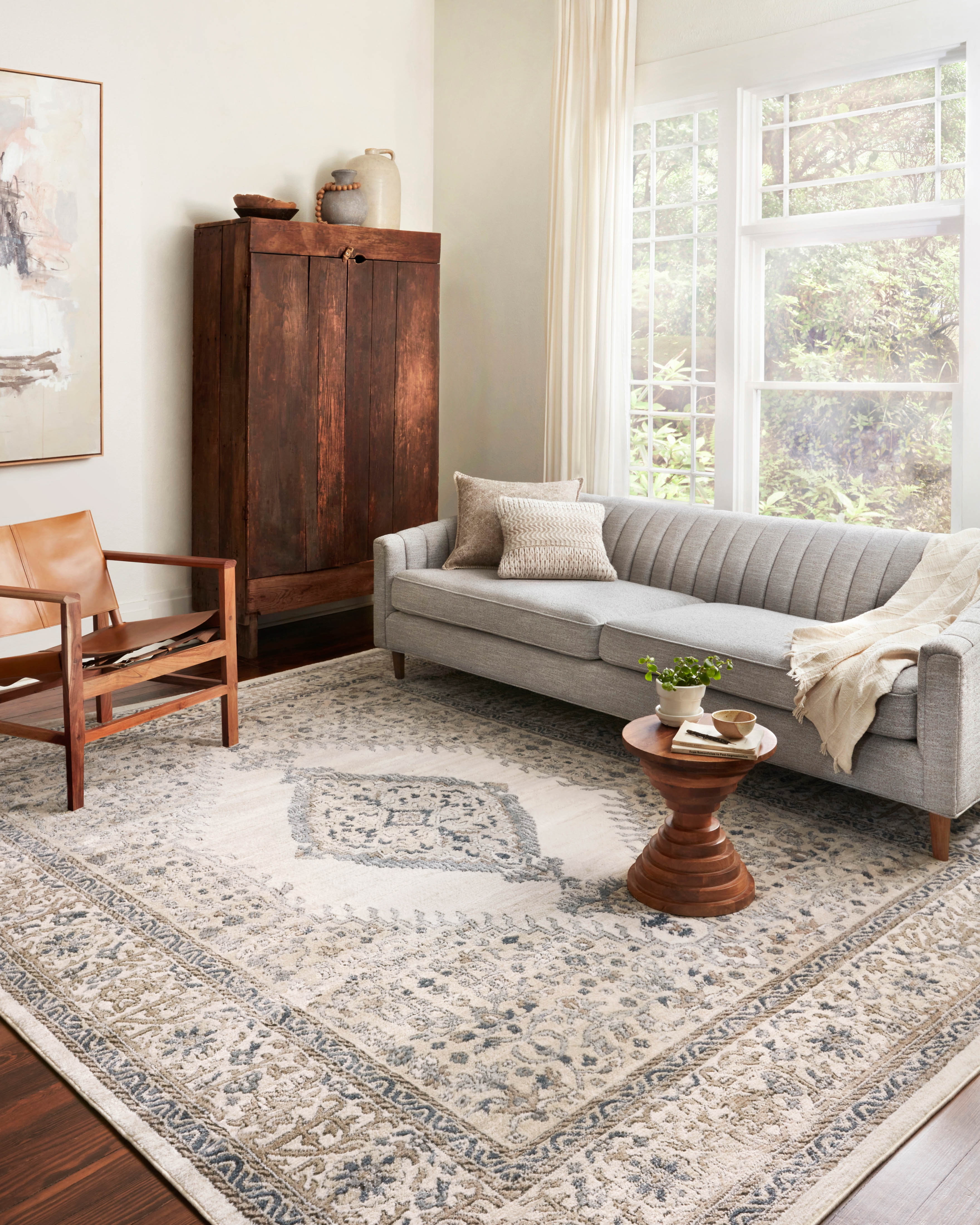 Loloi Teagan Oatmeal / Ivory 11'-6" x 15' Area Rug
