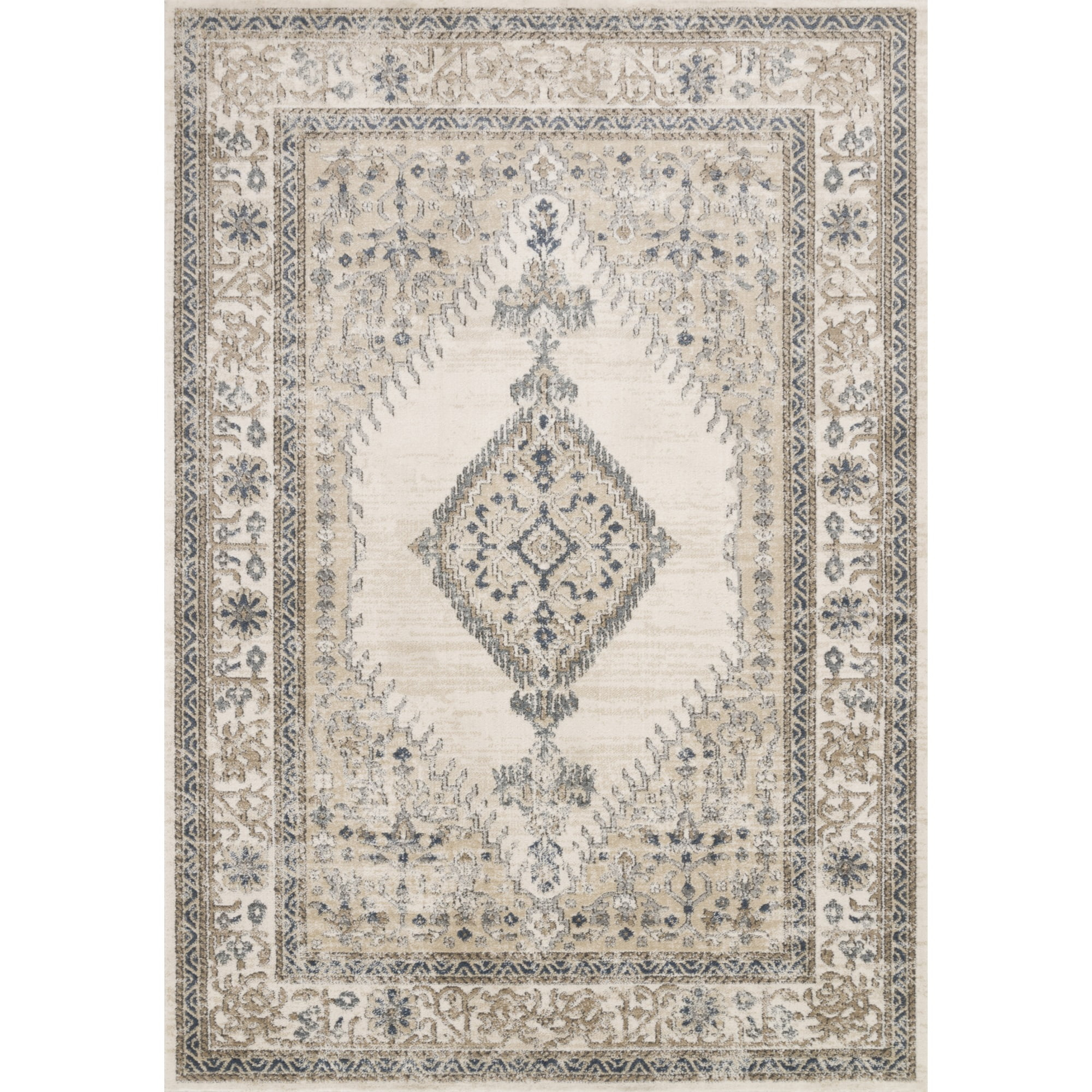Loloi Teagan Oatmeal / Ivory 2'-8" x 7'-6" Runner Rug