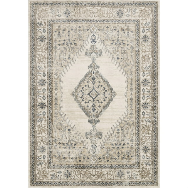 Loloi II Teagan Oriental Oatmeal / Ivory Area Rug