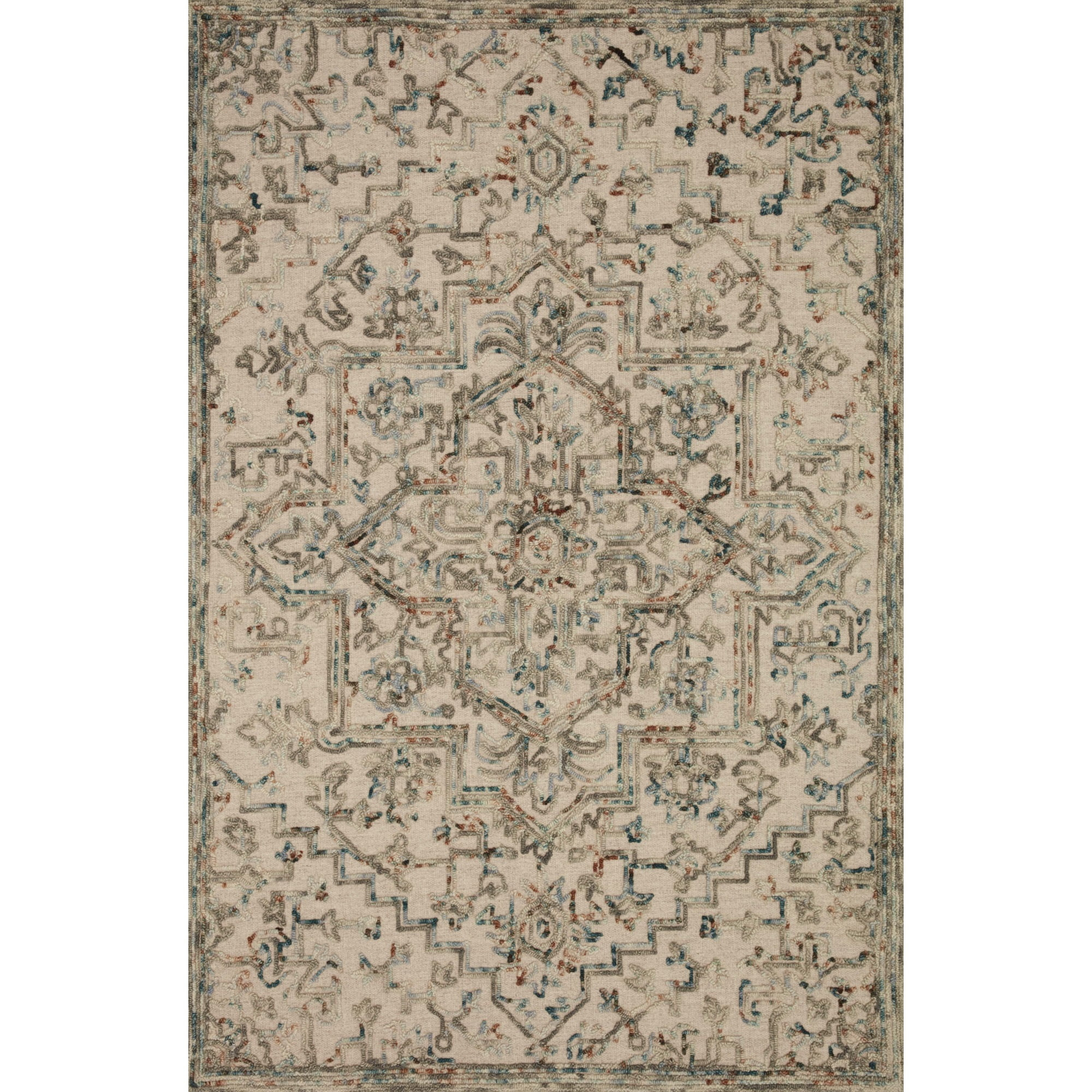 HAE-01 Grey, Ocean 18" x 18" Sample Size Rug