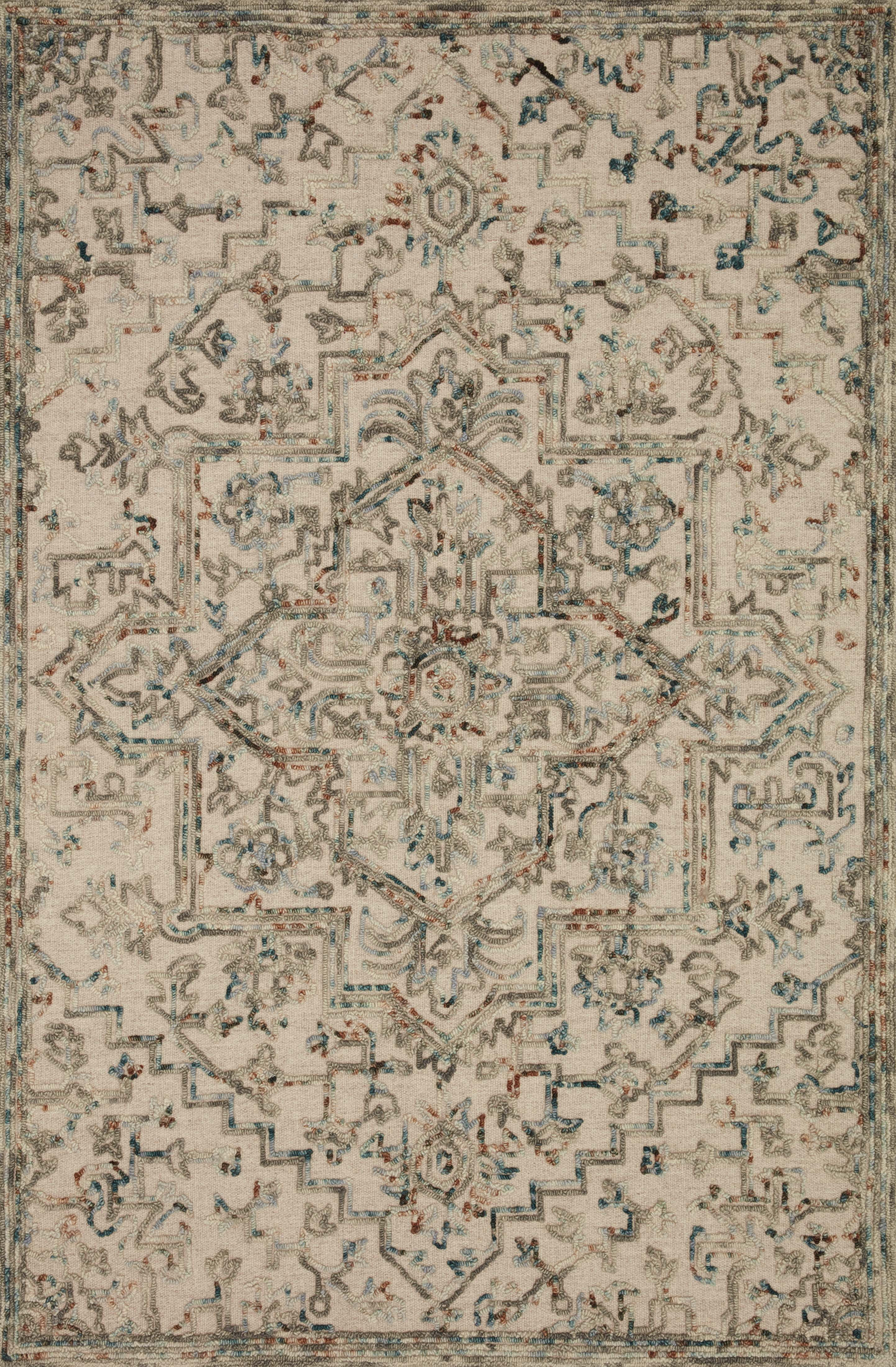 HAE-01 Grey, Ocean 18" x 18" Sample Size Rug